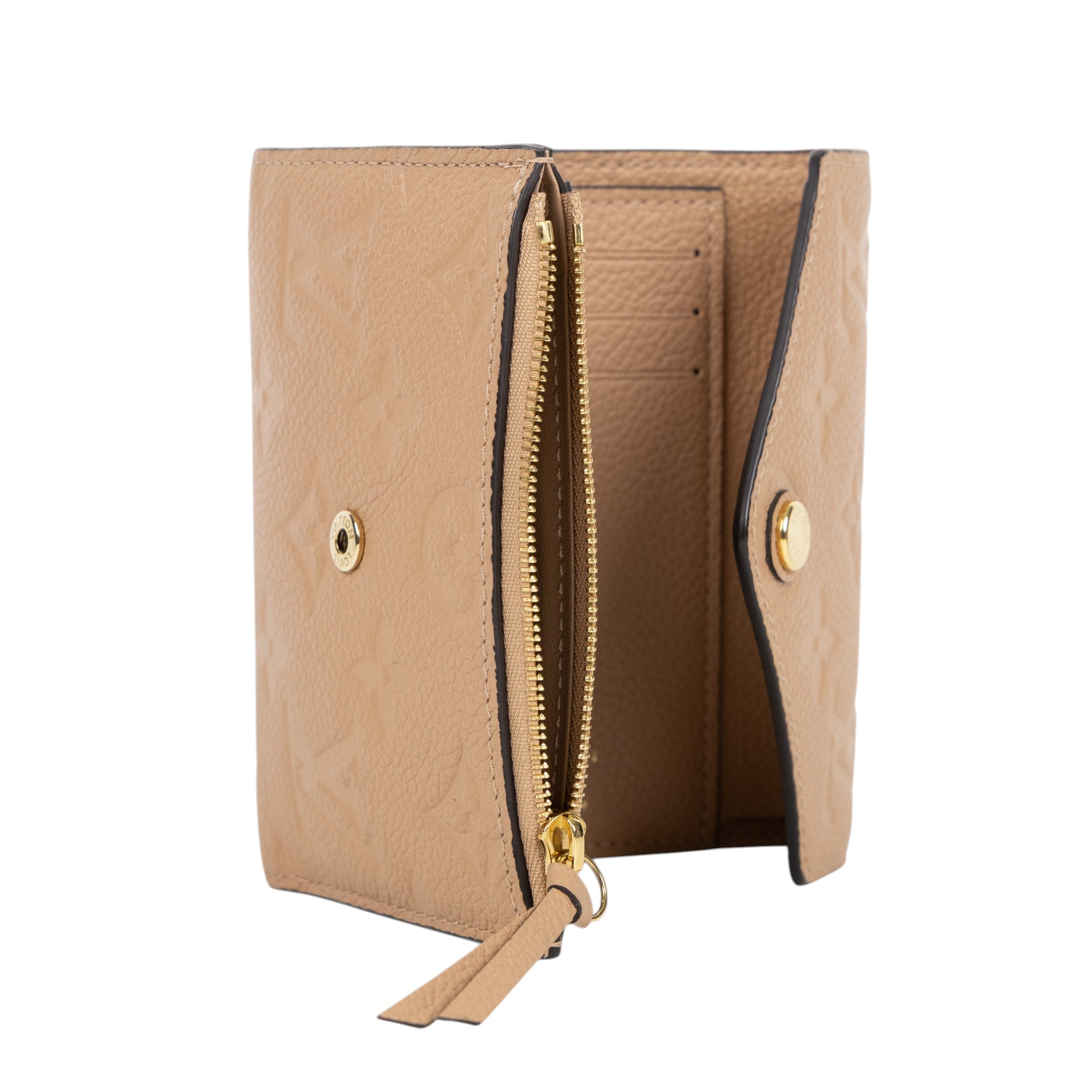 路易威登 LOUIS VUITTON Victorine 錢包 短夾 M62305 奶茶壓紋短夾 無附屬品