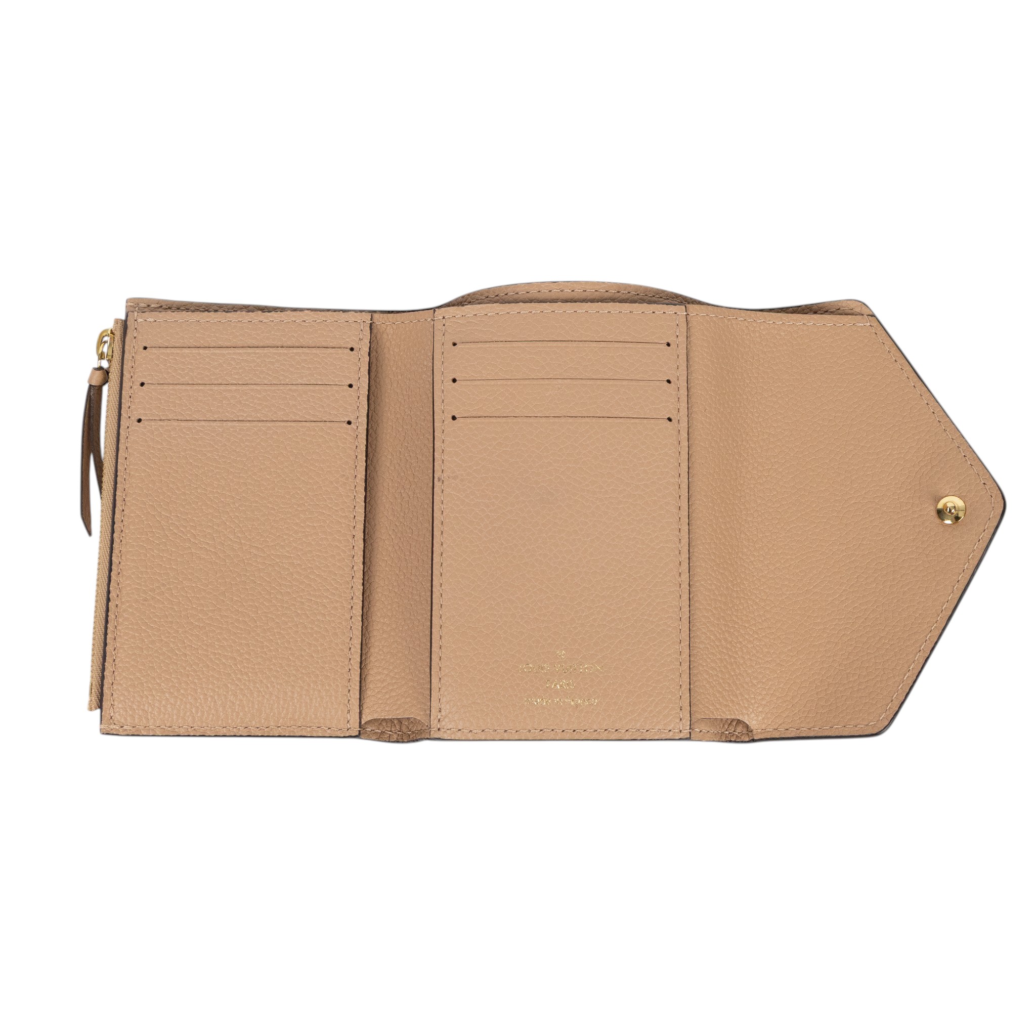 路易威登 LOUIS VUITTON Victorine 錢包 短夾 M62305 奶茶壓紋短夾 無附屬品