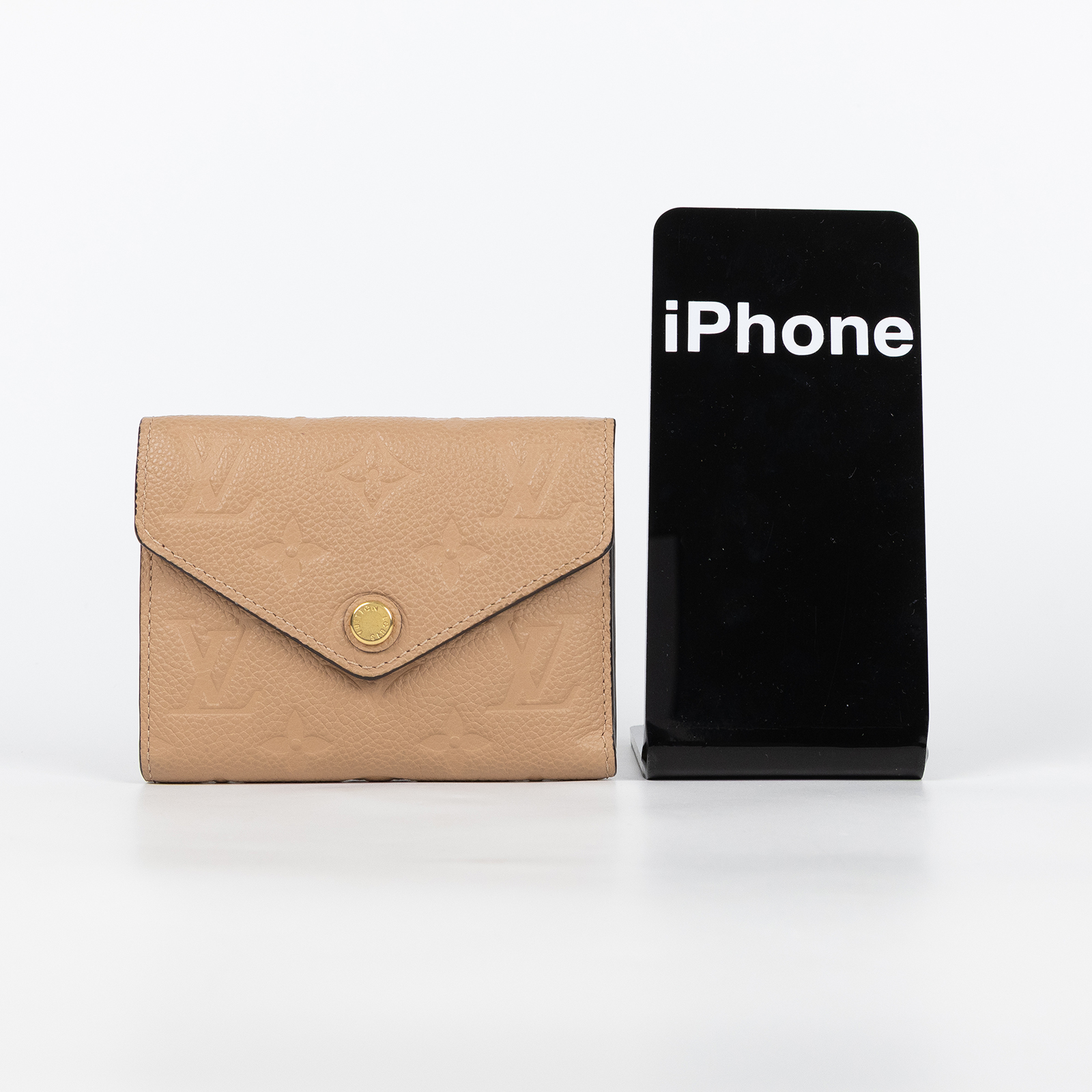 路易威登 LOUIS VUITTON Victorine 錢包 短夾 M62305 奶茶壓紋短夾 無附屬品