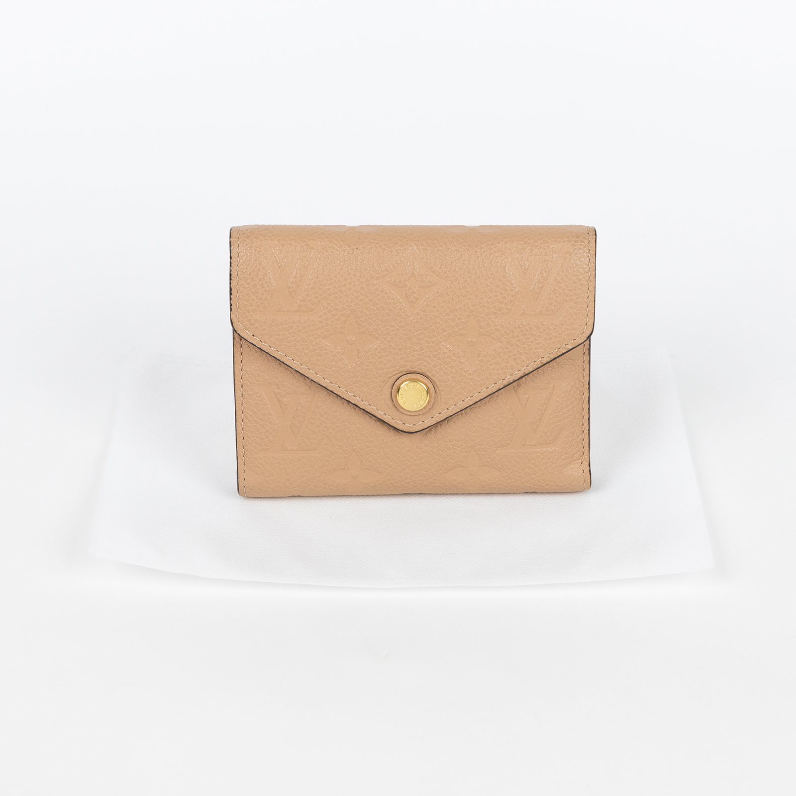 路易威登 LOUIS VUITTON Victorine 錢包 短夾 M62305 奶茶壓紋短夾 無附屬品