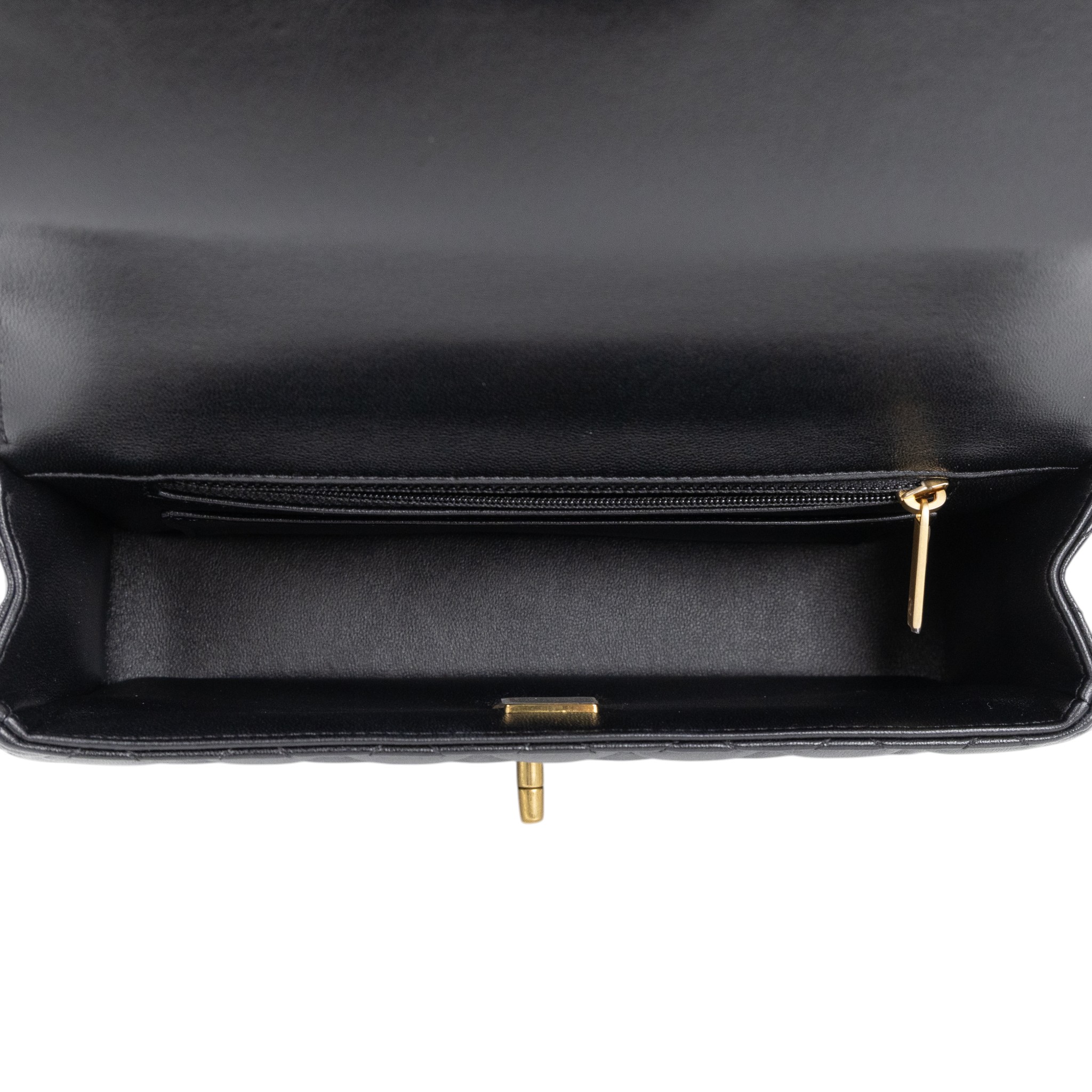 香奈兒 CHANEL COCO Handle 手提包 口蓋包 肩背包 斜背包 AS4530 晶片款 黑羊手提包 原廠盒子/防塵袋