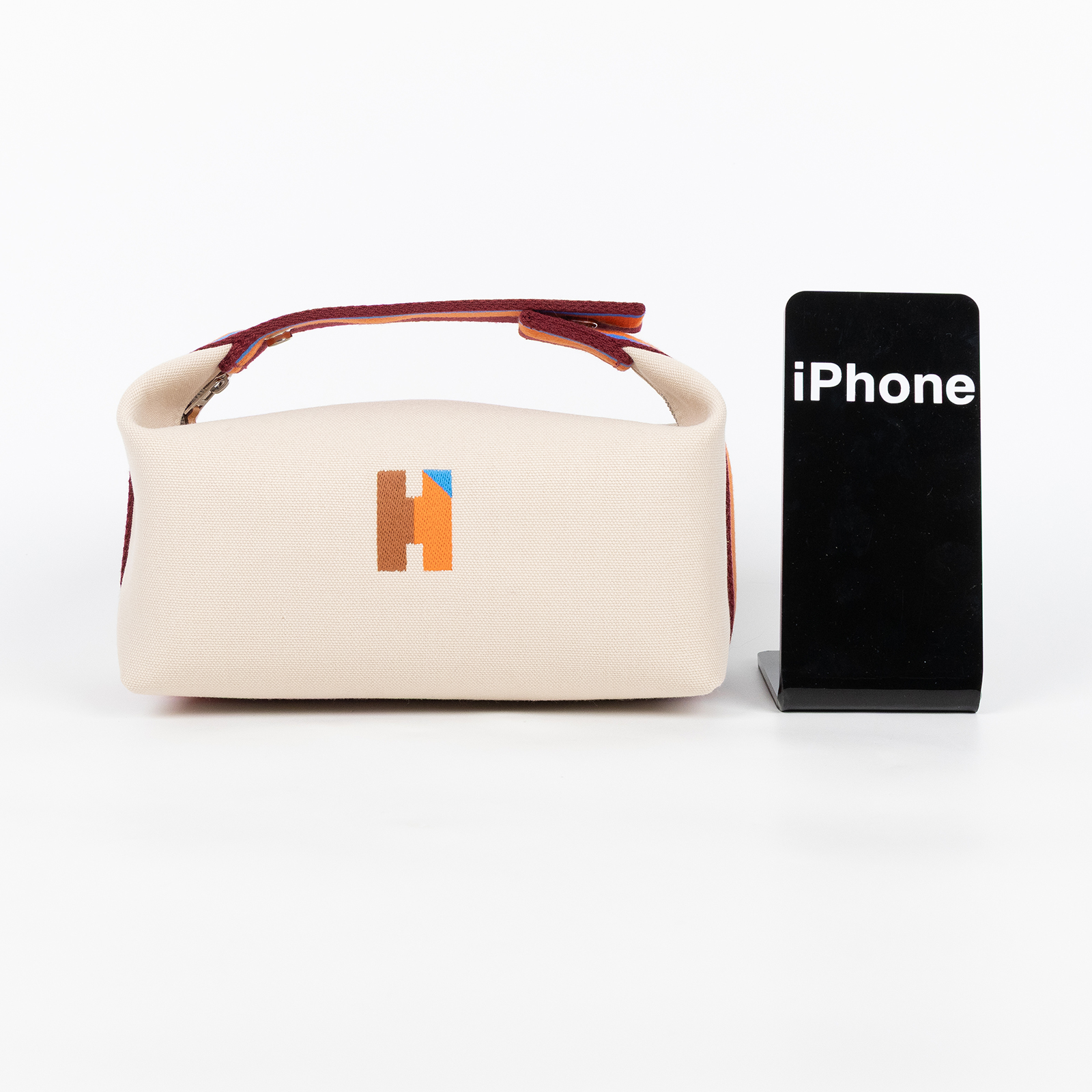 愛馬仕 Hermes Bride a Brac H Pavillon 收納包 小型 火橘色 H104346Mv02 H104346M  無附屬品