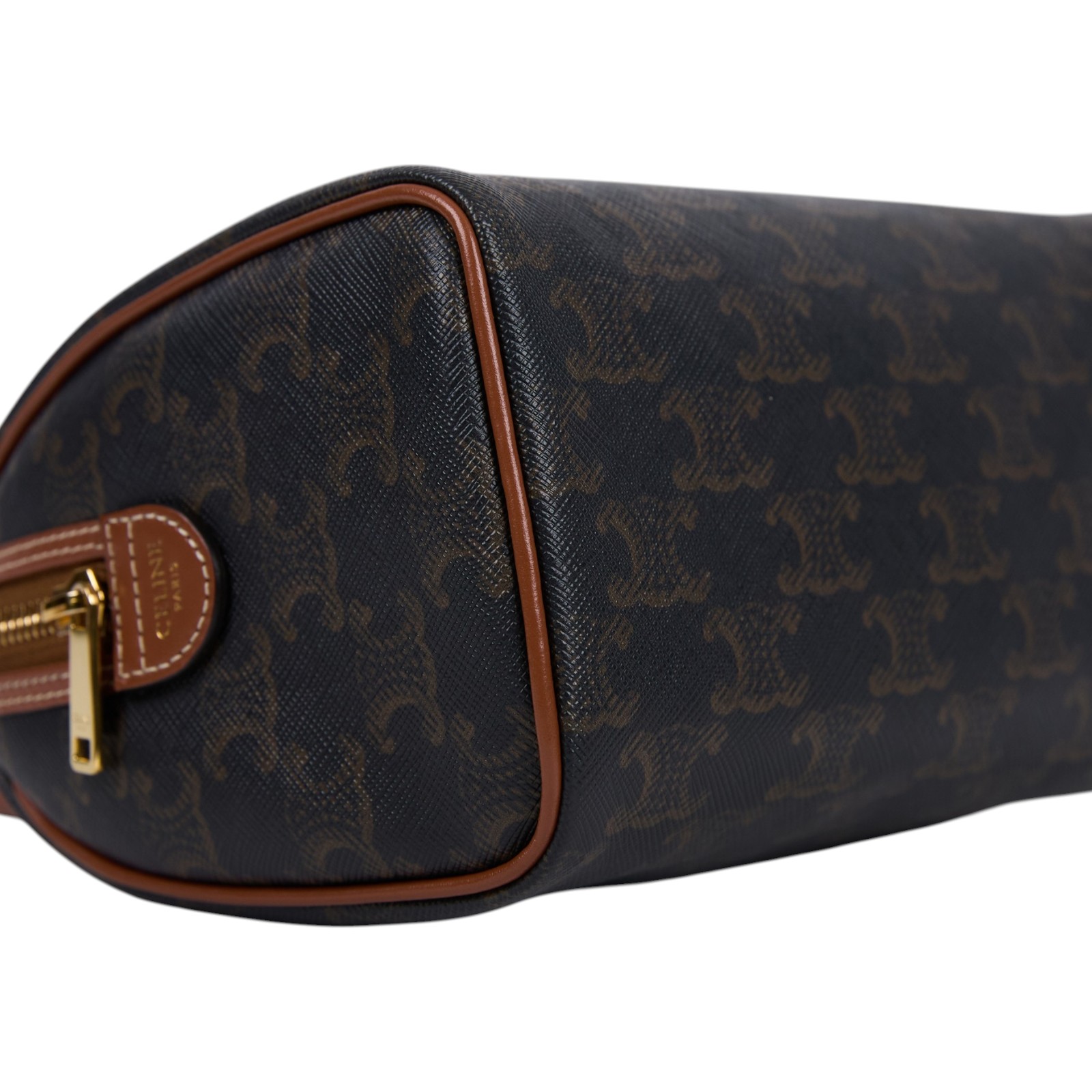 思琳 CELINE 標誌印花 波士頓包 小型 113772CAS 棕凱旋波士頓包 小號 背帶