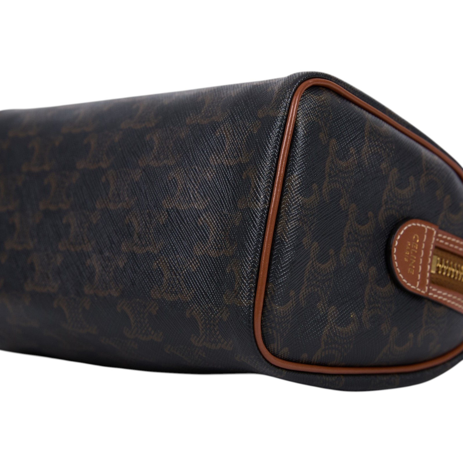 思琳 CELINE 標誌印花 波士頓包 小型 113772CAS 棕凱旋波士頓包 小號 背帶