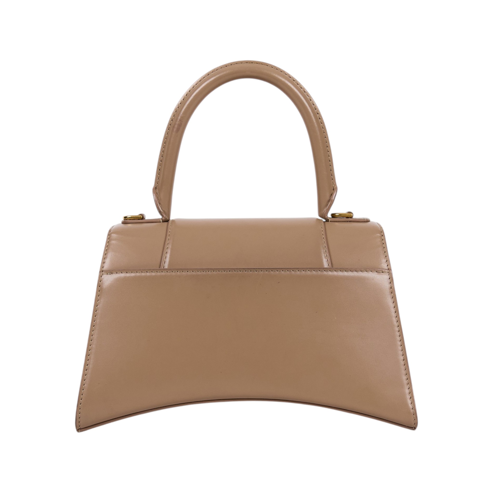 巴黎世家 BALENCIAGA Hourglass 手提包 小型 5935461QJ4M 奶茶沙漏包 背帶