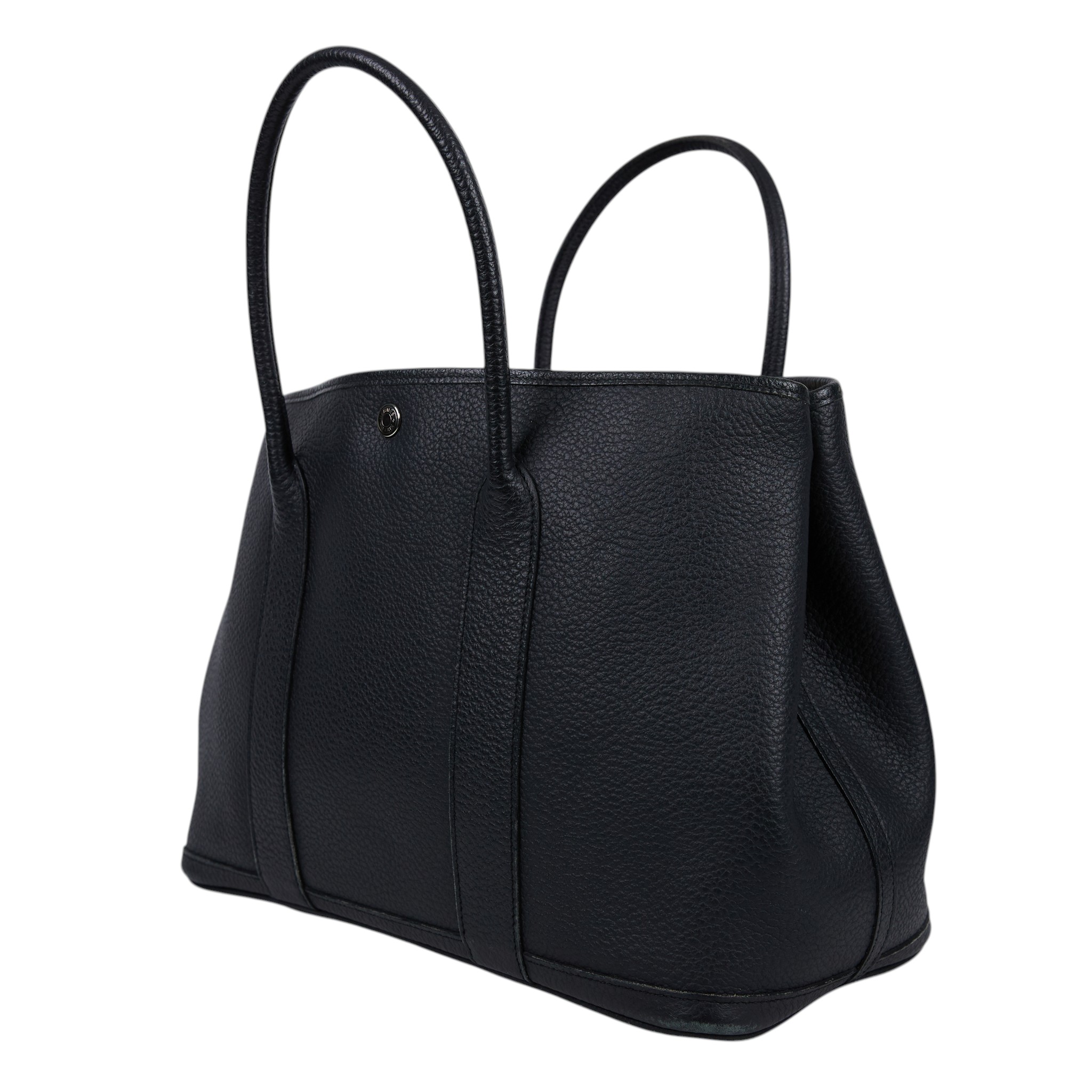 愛馬仕 Hermes Garden Party 花園派對包 36 銀色五金 黑色 H064423CK89 A刻 黑GP36 原廠盒子/防塵袋/購買證明