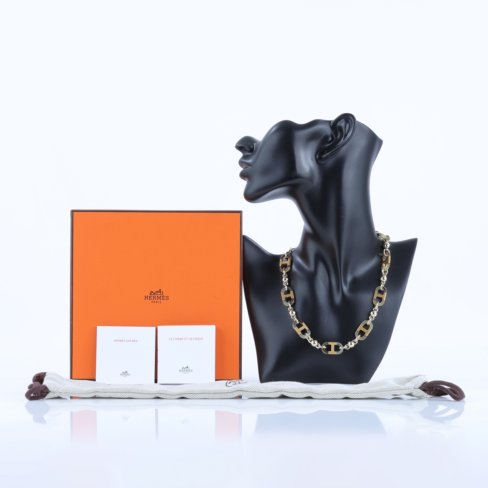 愛馬仕 Hermes sur Mer  choker 項鍊 H100004FD00 GD0234 SUR MER吊墜項鍊 原廠盒子/防塵袋