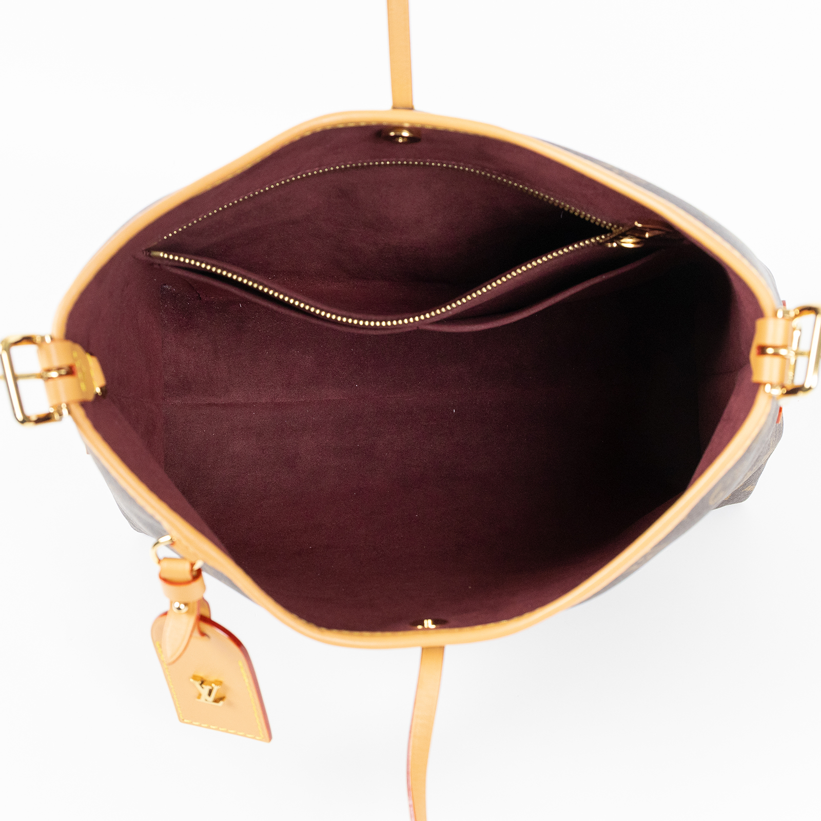 路易威登 LOUIS VUITTON CarryAll PM 原花 肩背包 M46203 晶片款 原花CARRYALL PM 原廠盒子/防塵袋/背帶/內袋