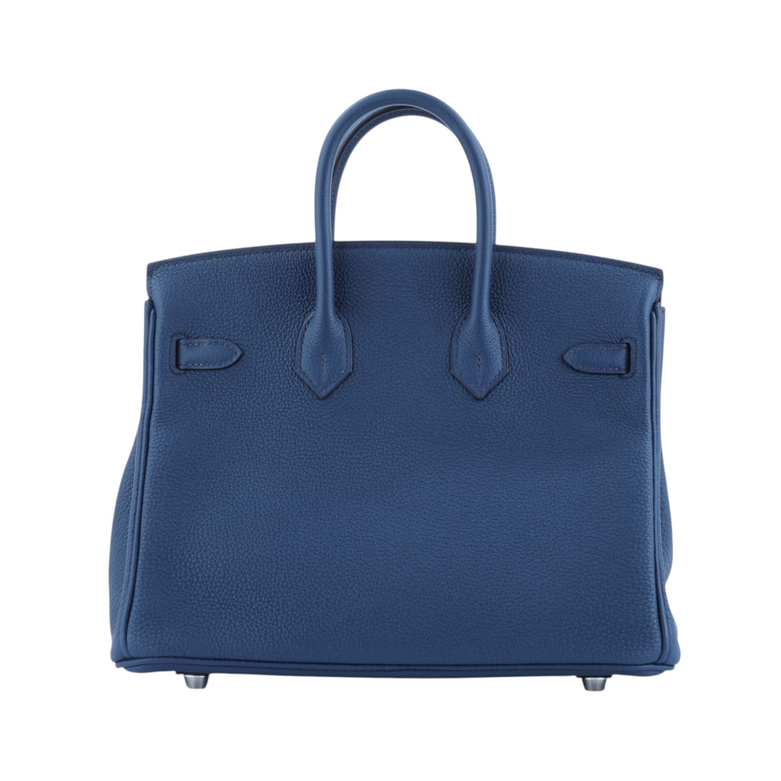 愛馬仕 Hermes Birkin Bag 柏金包 25 BK25 B 普魯士藍銀扣BIRKIN25 防塵袋/鎖組