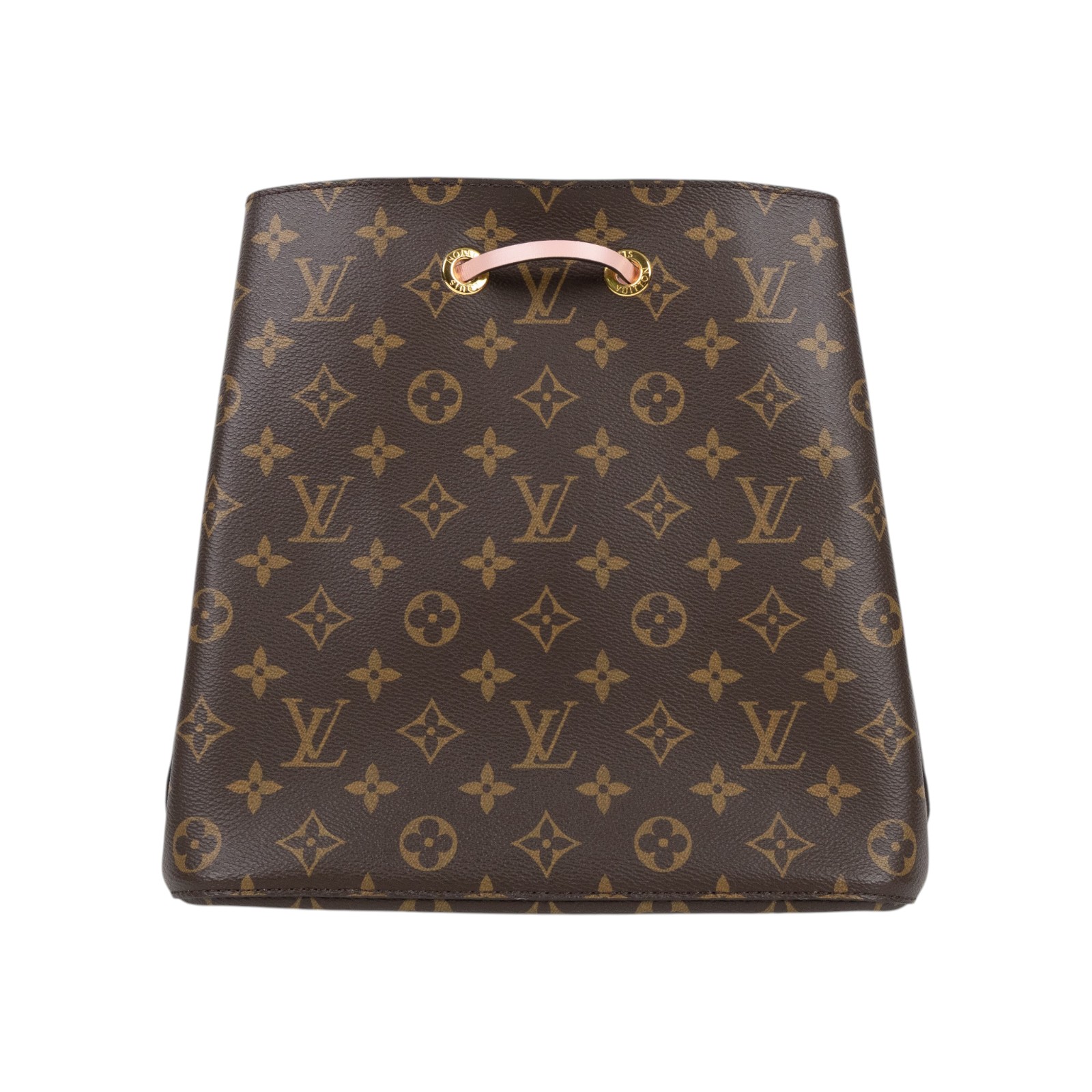 路易威登 LOUIS VUITTON NéoNoé MM 經典帆布 肩背 水桶包 粉紅色 M44022 原花拼粉NEONOE 背帶