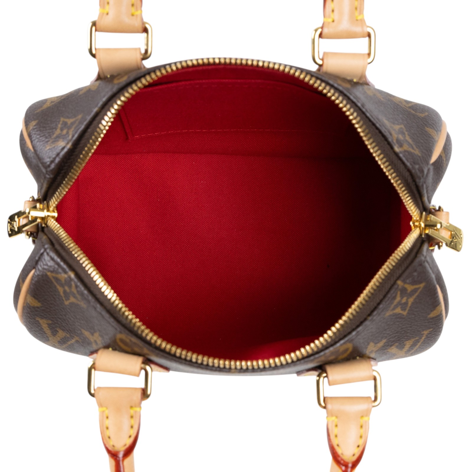 路易威登 LOUIS VUITTON Speedy Bandoulière 20 米色 帆布 手提 斜背 波士頓包 M46222 晶片款  防塵袋/背帶/鎖組