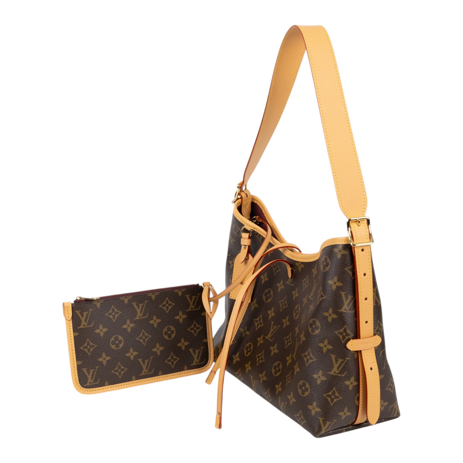 路易威登 LOUIS VUITTON CarryAll PM 原花 肩背包 M46203 晶片款 原花CARRYALL PM 內袋