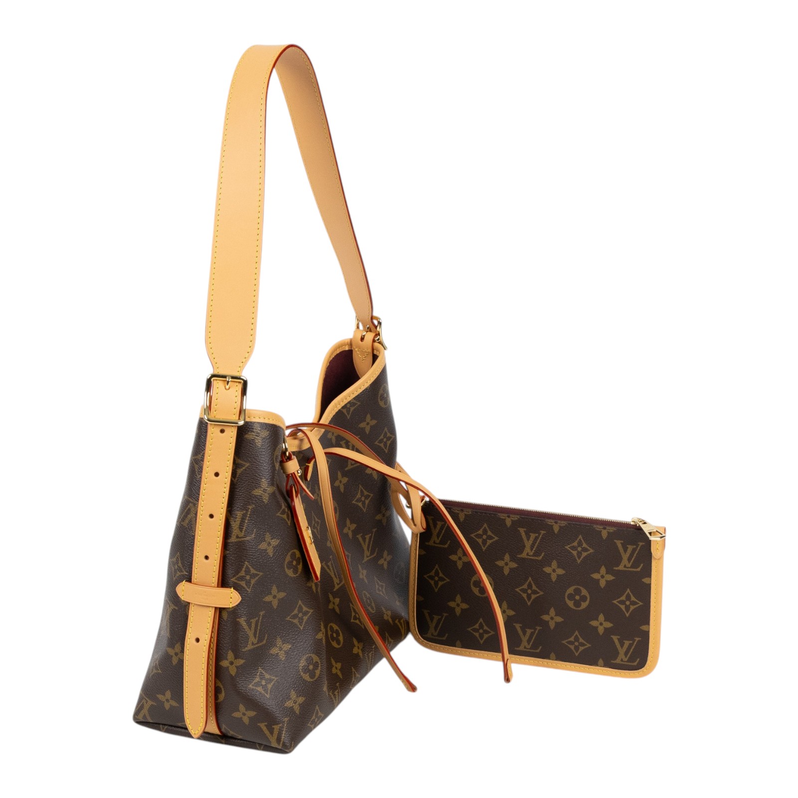 路易威登 LOUIS VUITTON CarryAll PM 原花 肩背包 M46203 晶片款 原花CARRYALL PM 內袋