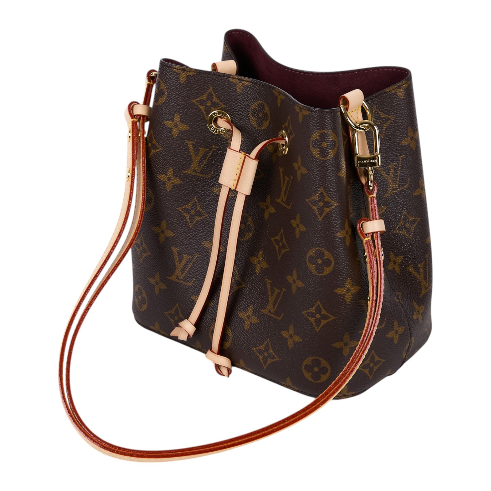 路易威登 LOUIS VUITTON Néonoé BB 經典帆布 束口水桶包 M46581 晶片款 原花NEONOE BB 防塵袋/背帶/台灣購買證明