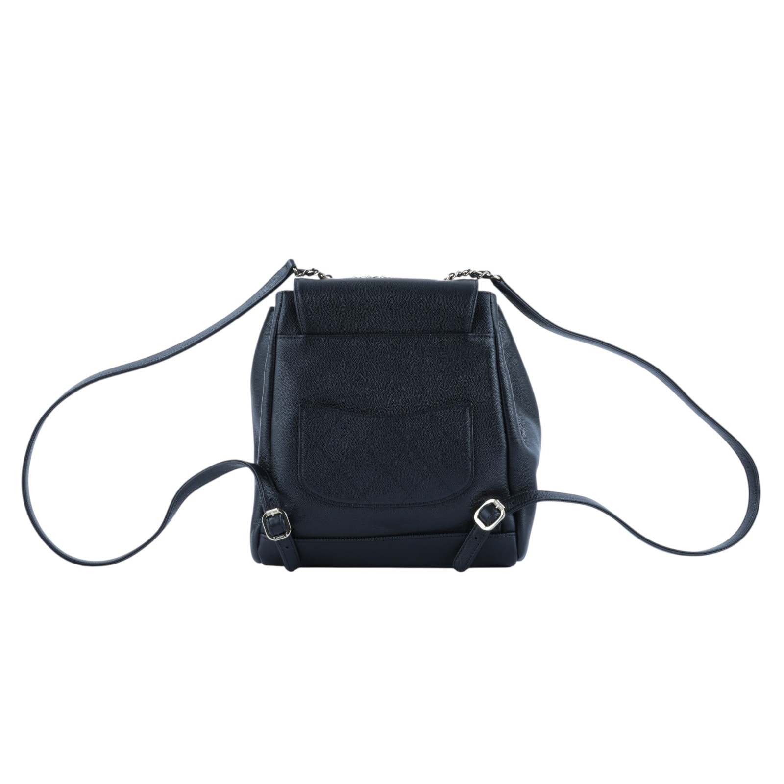 香奈兒 CHANEL Duma 後背包 A93748 25開 黑金荔枝口蓋後背包 原廠盒子/防塵袋/保證卡