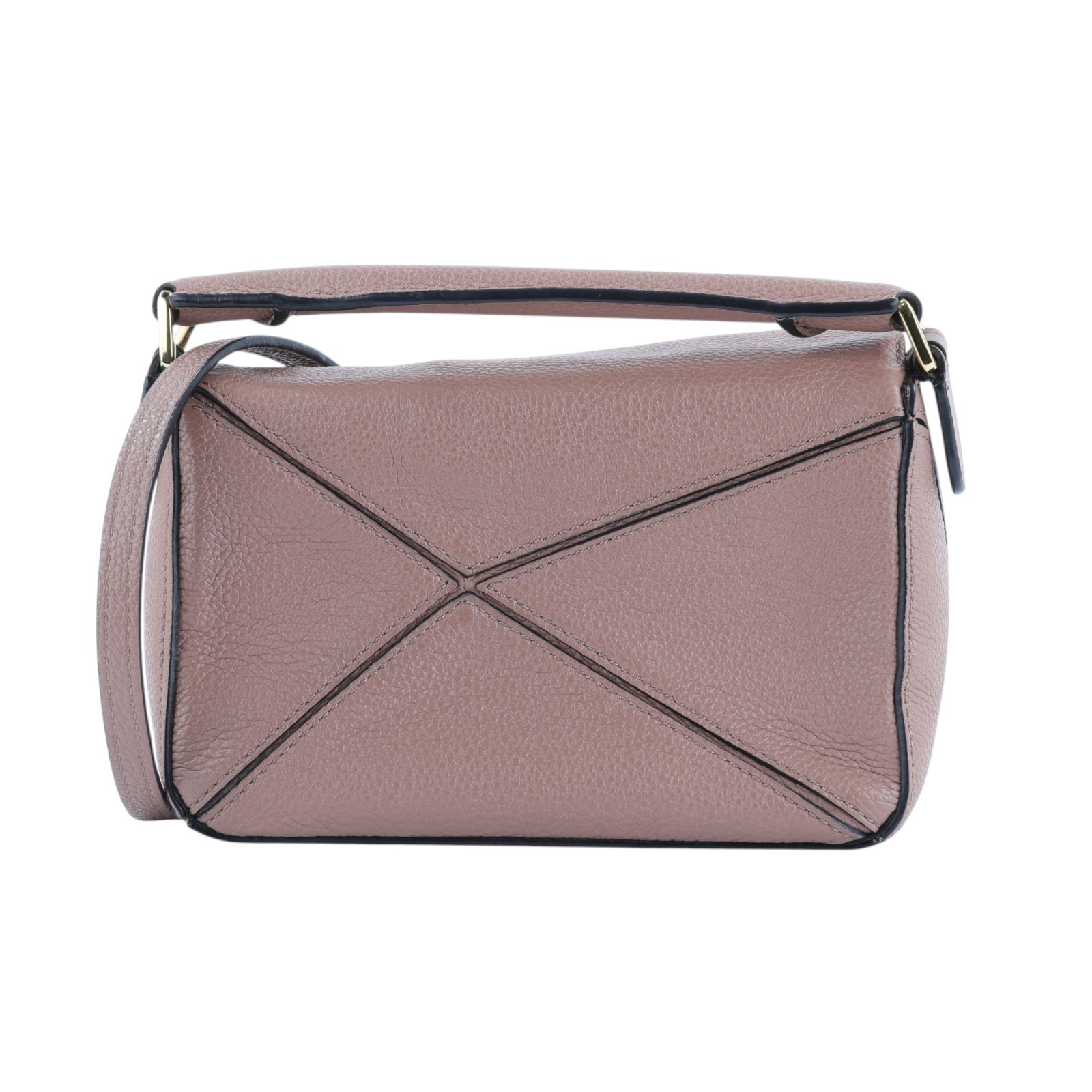 羅意威 LOEWE Small Puzzle bag 斜背包 A510S21X67 DARK BLUSH MINI PUZZLE 防塵袋/背帶