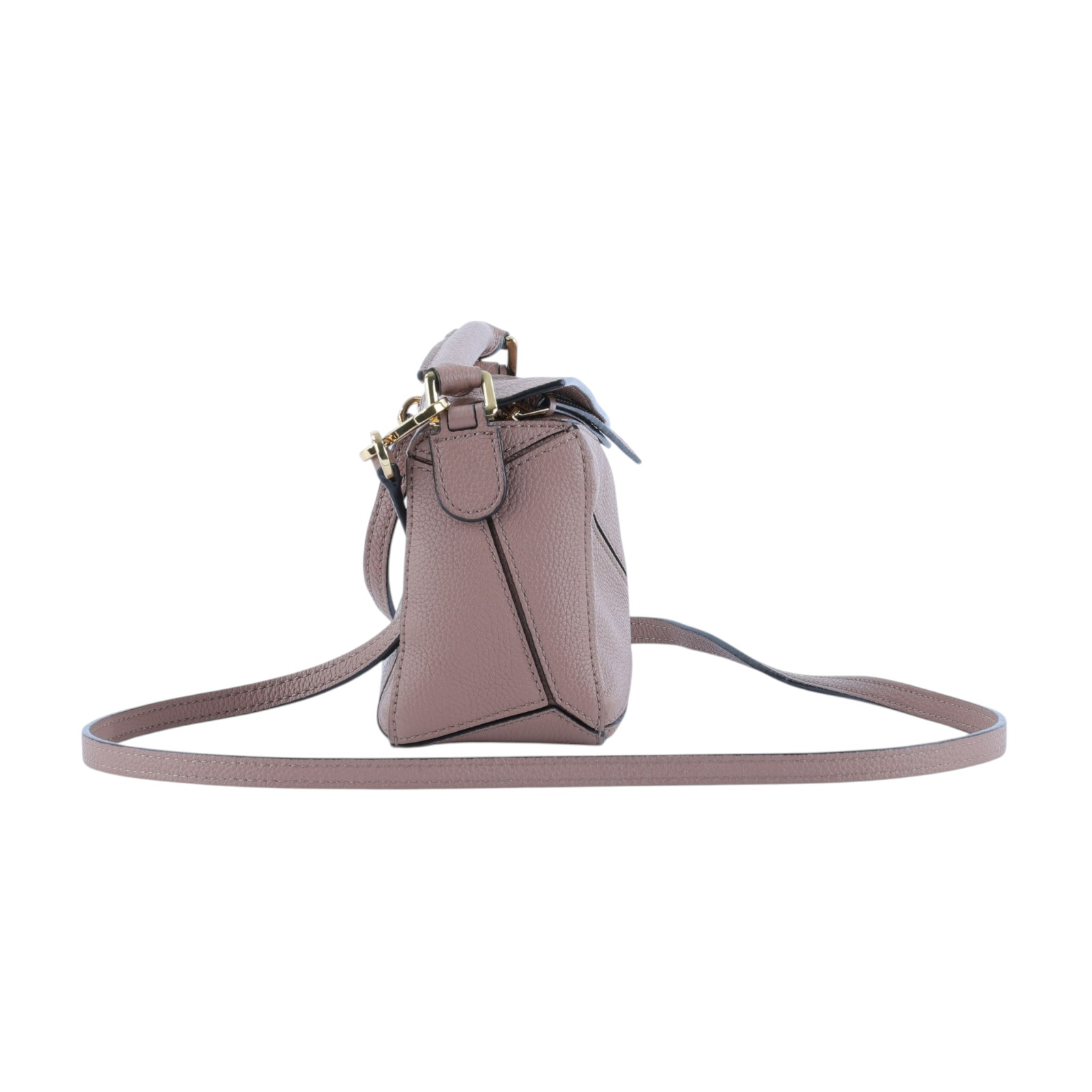羅意威 LOEWE Small Puzzle bag 斜背包 A510S21X67 DARK BLUSH MINI PUZZLE 防塵袋/背帶