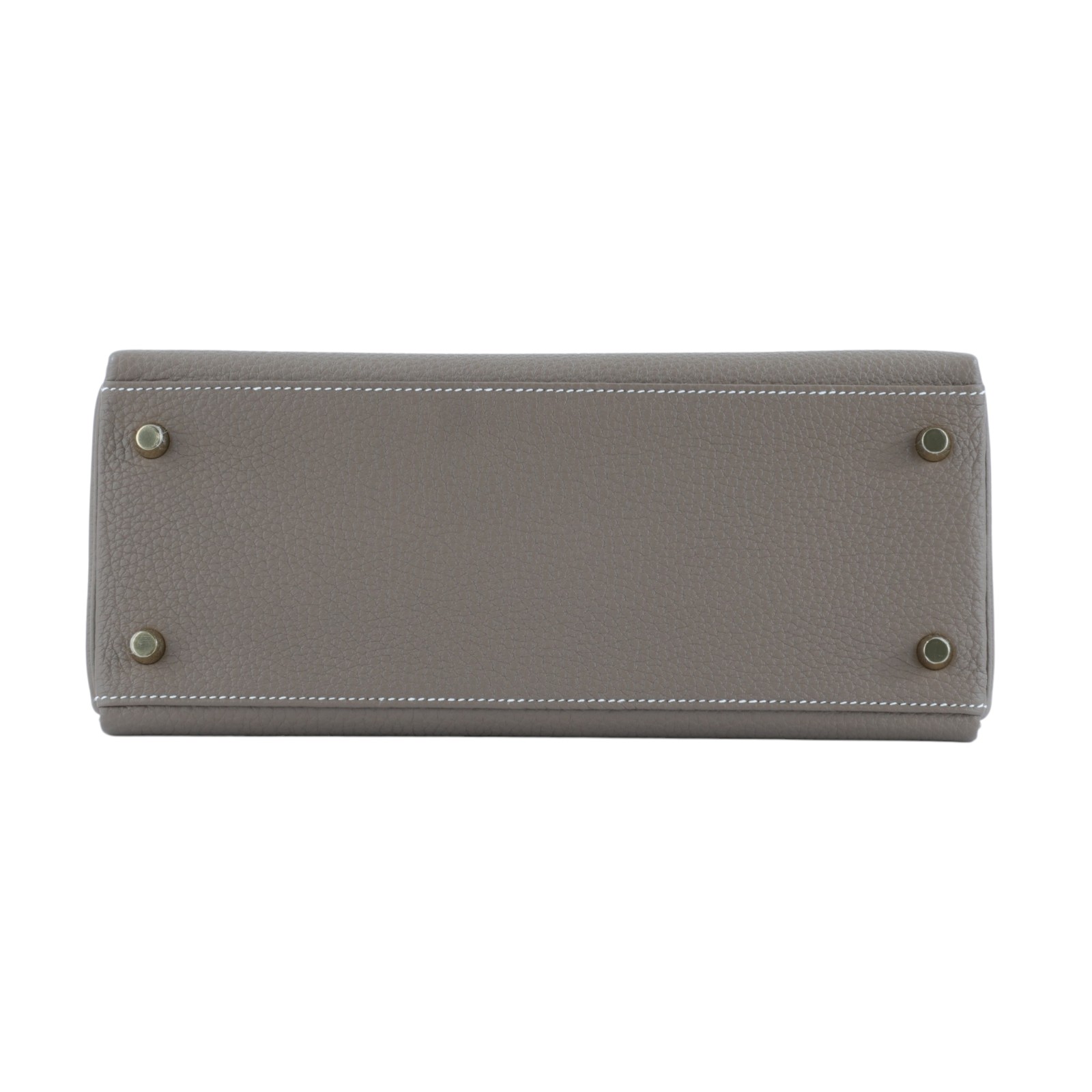 愛馬仕 Hermes Kelly Bag 凱莉包 28 金色五金 大象灰 H027630CC18 /U刻  原廠盒子/防塵袋/背帶/鎖組/雨衣