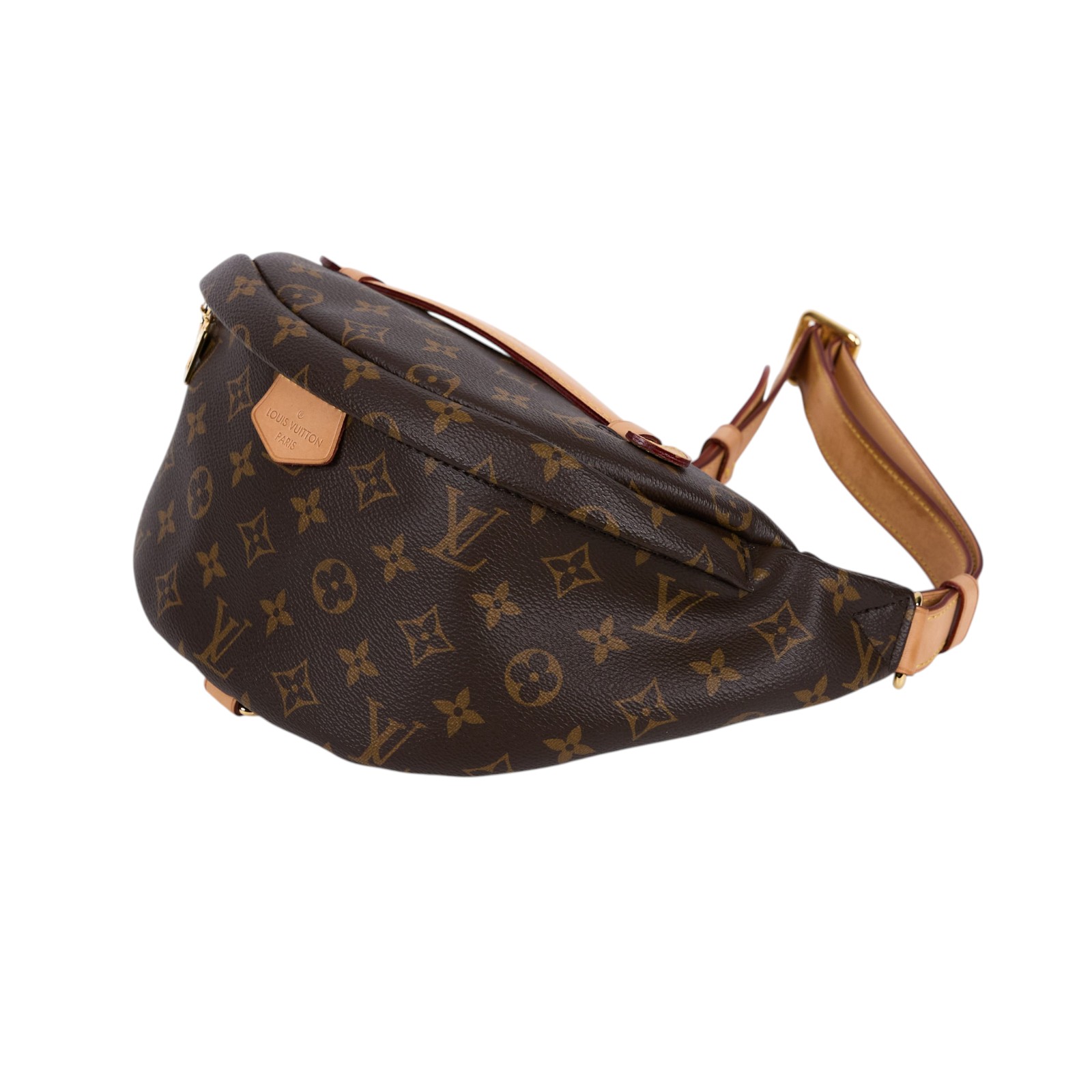 路易威登 LOUIS VUITTON Bumbag 經典帆布 腰包 斜跨包 M43644 原花腰包 防塵袋/原廠盒子