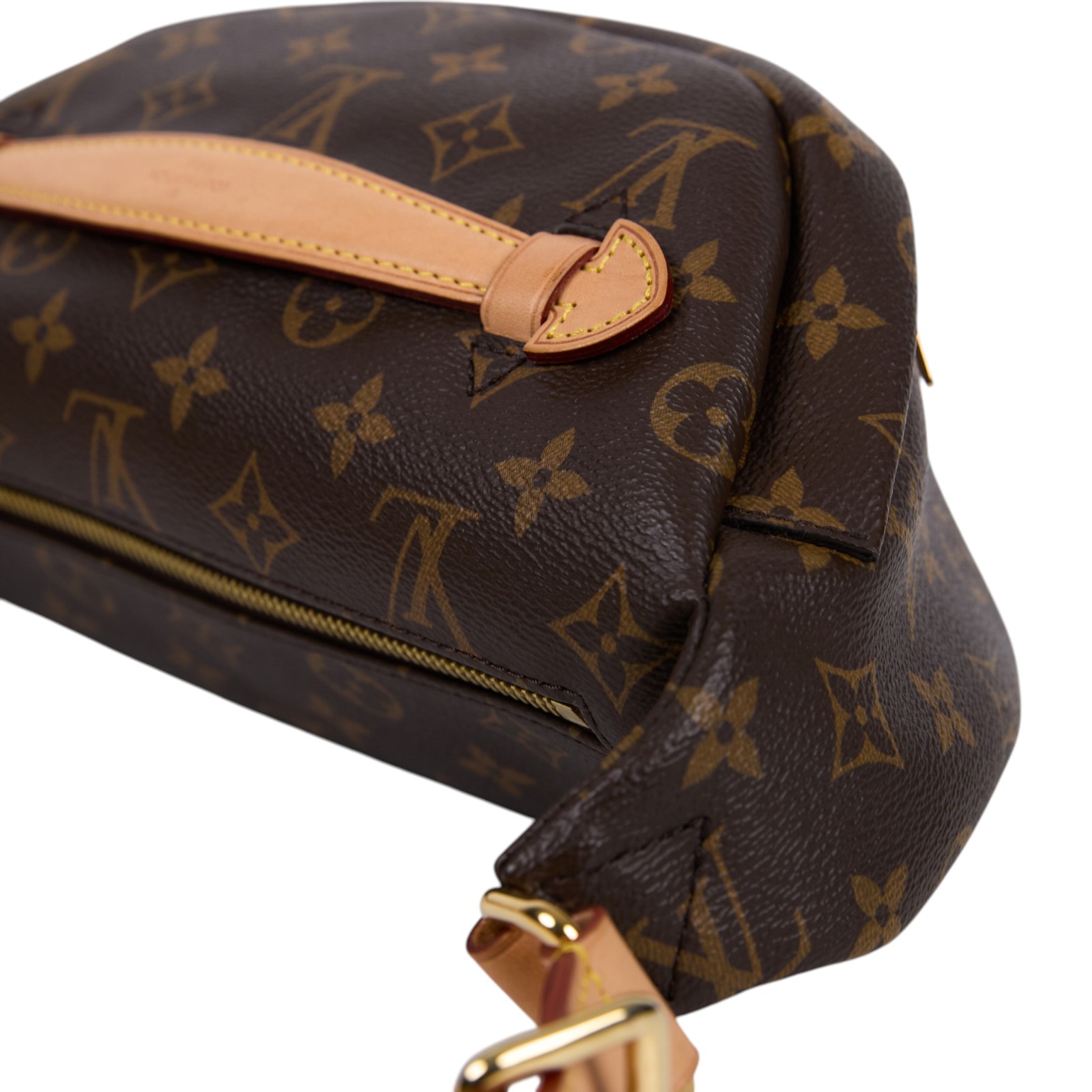 路易威登 LOUIS VUITTON Bumbag 經典帆布 腰包 斜跨包 M43644 原花腰包 防塵袋/原廠盒子