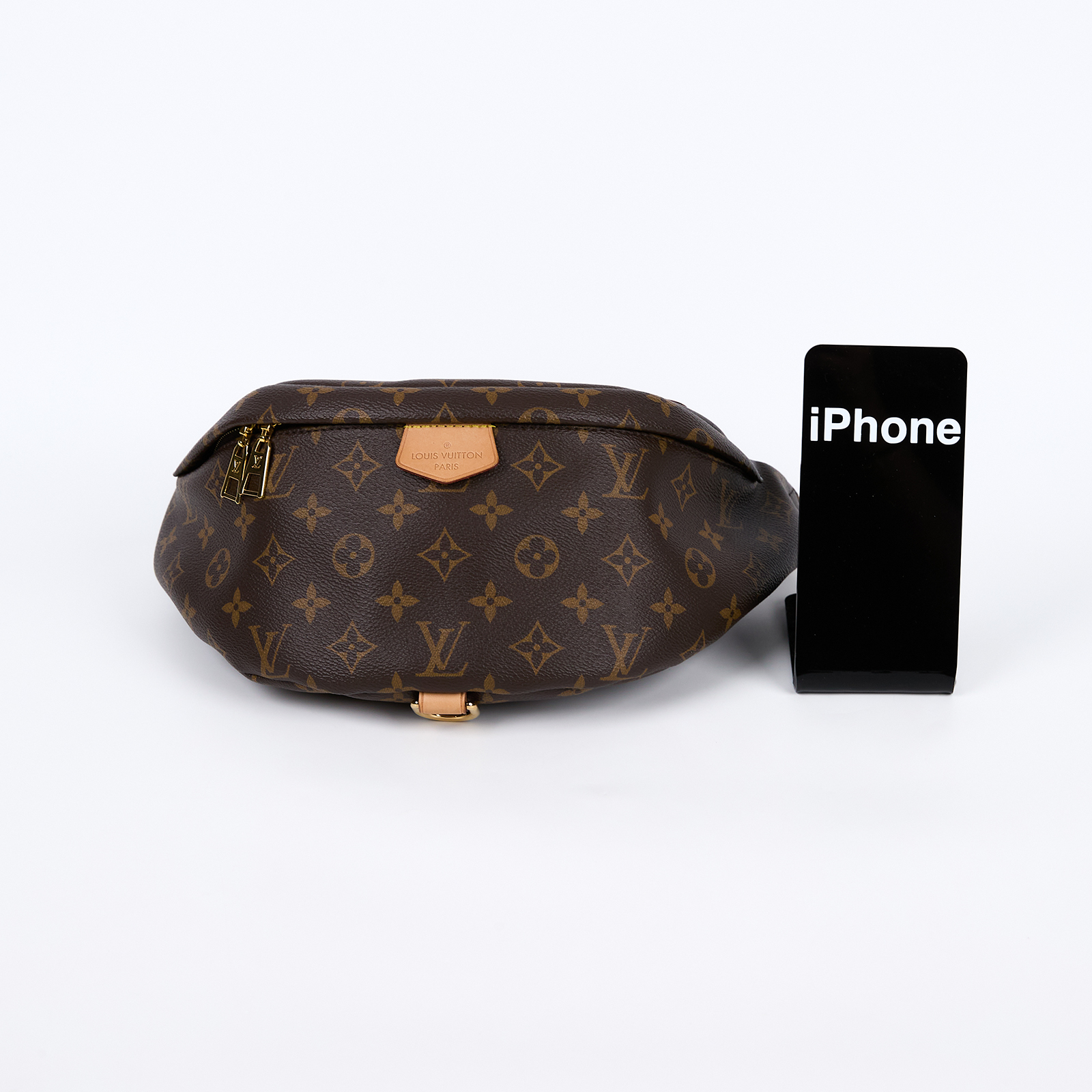 路易威登 LOUIS VUITTON Bumbag 經典帆布 腰包 斜跨包 M43644 原花腰包 防塵袋/原廠盒子