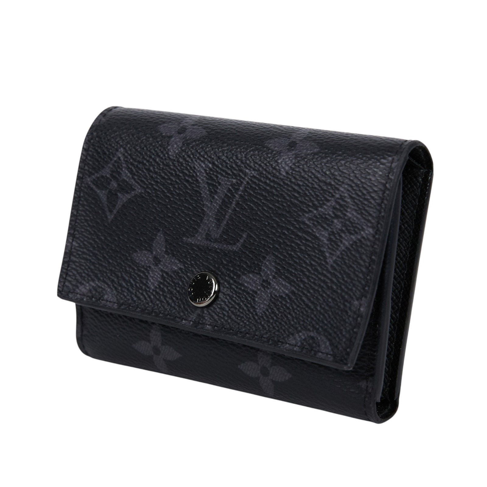 路易威登 LOUIS VUITTON Victor 錢包 短夾 M12598 晶片款 黑原花Victor三折短夾 原廠盒子/防塵袋/購買證明