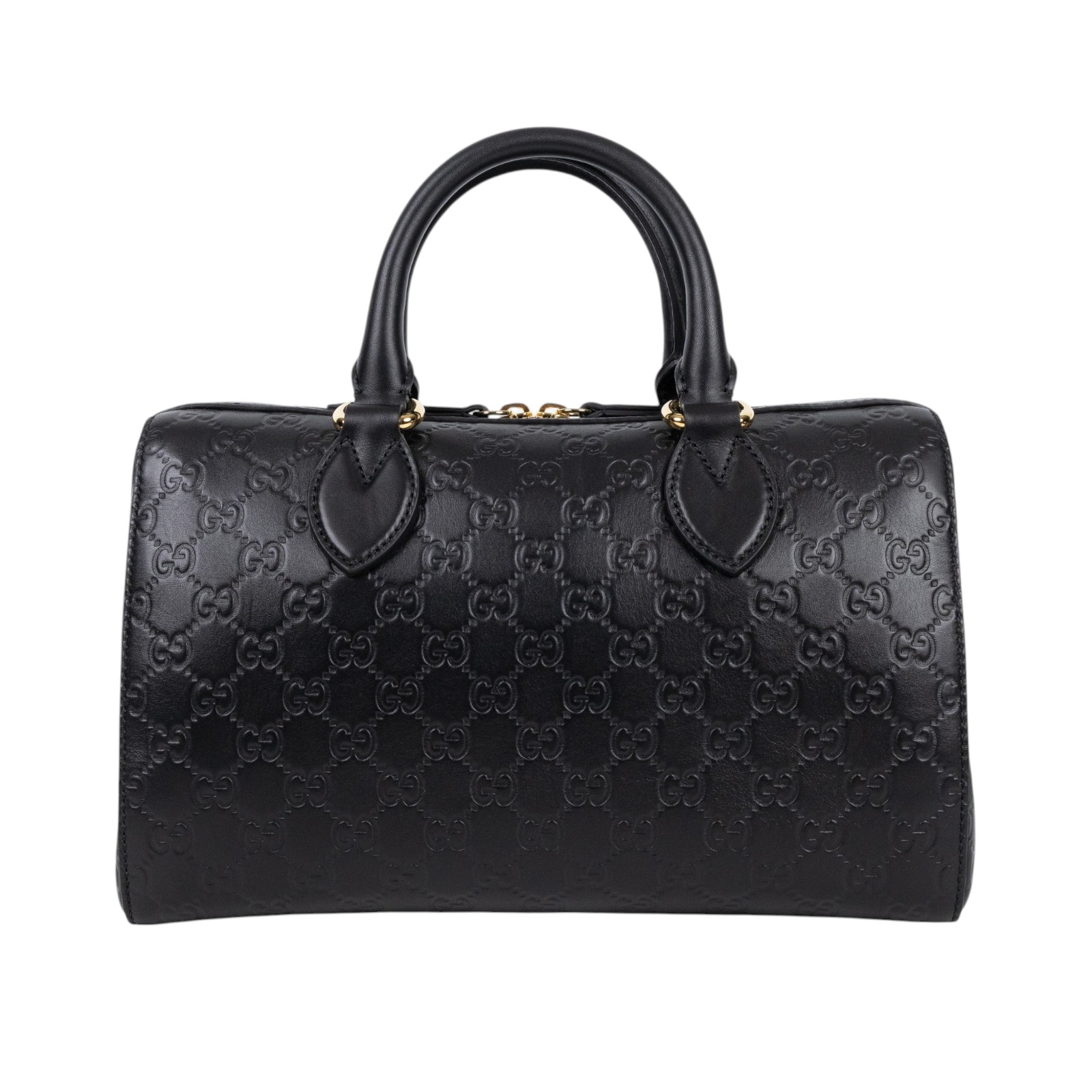 古馳 GUCCI Signature 手提包 肩背包 斜背包 旅行袋 453573 DMT1G 黑G紋波士頓包 防塵袋/背帶