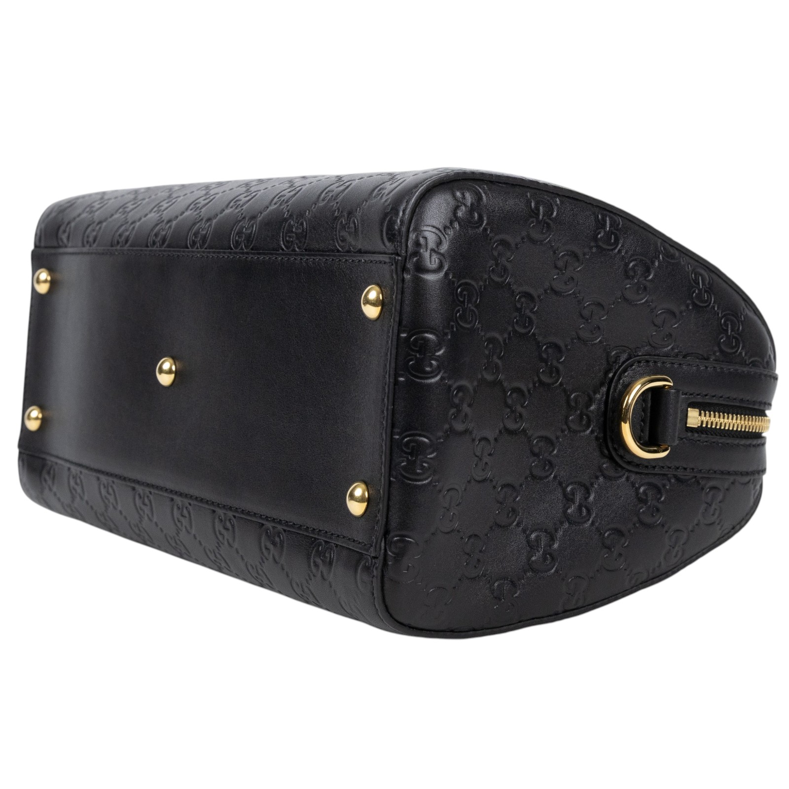 古馳 GUCCI Signature 手提包 肩背包 斜背包 旅行袋 453573 DMT1G 黑G紋波士頓包 防塵袋/背帶