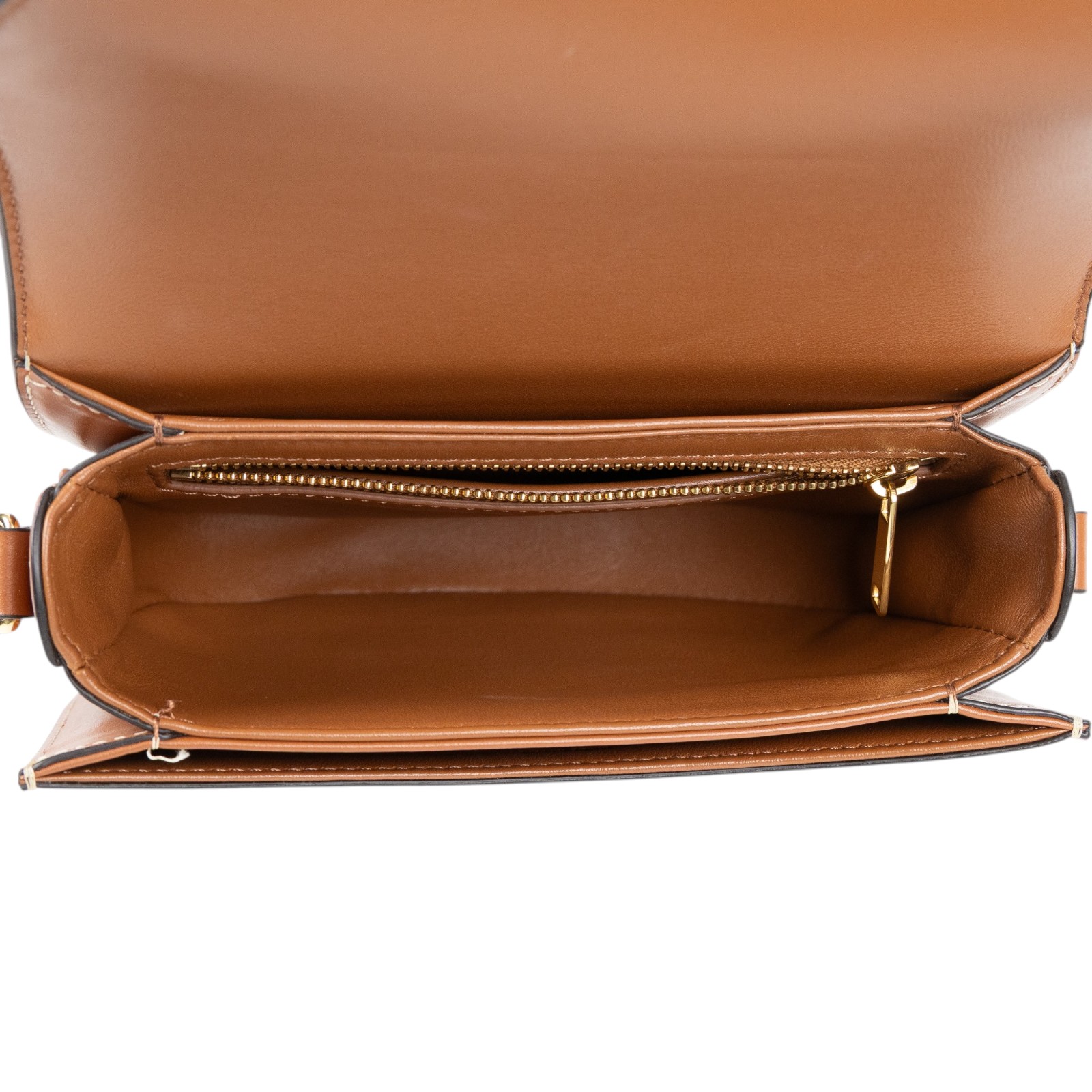 思琳 CELINE 標誌印花 牛皮革 Besace Clea 斜背 肩背 馬鞍包 110962BZ4 原花Teen Besace 無附屬品