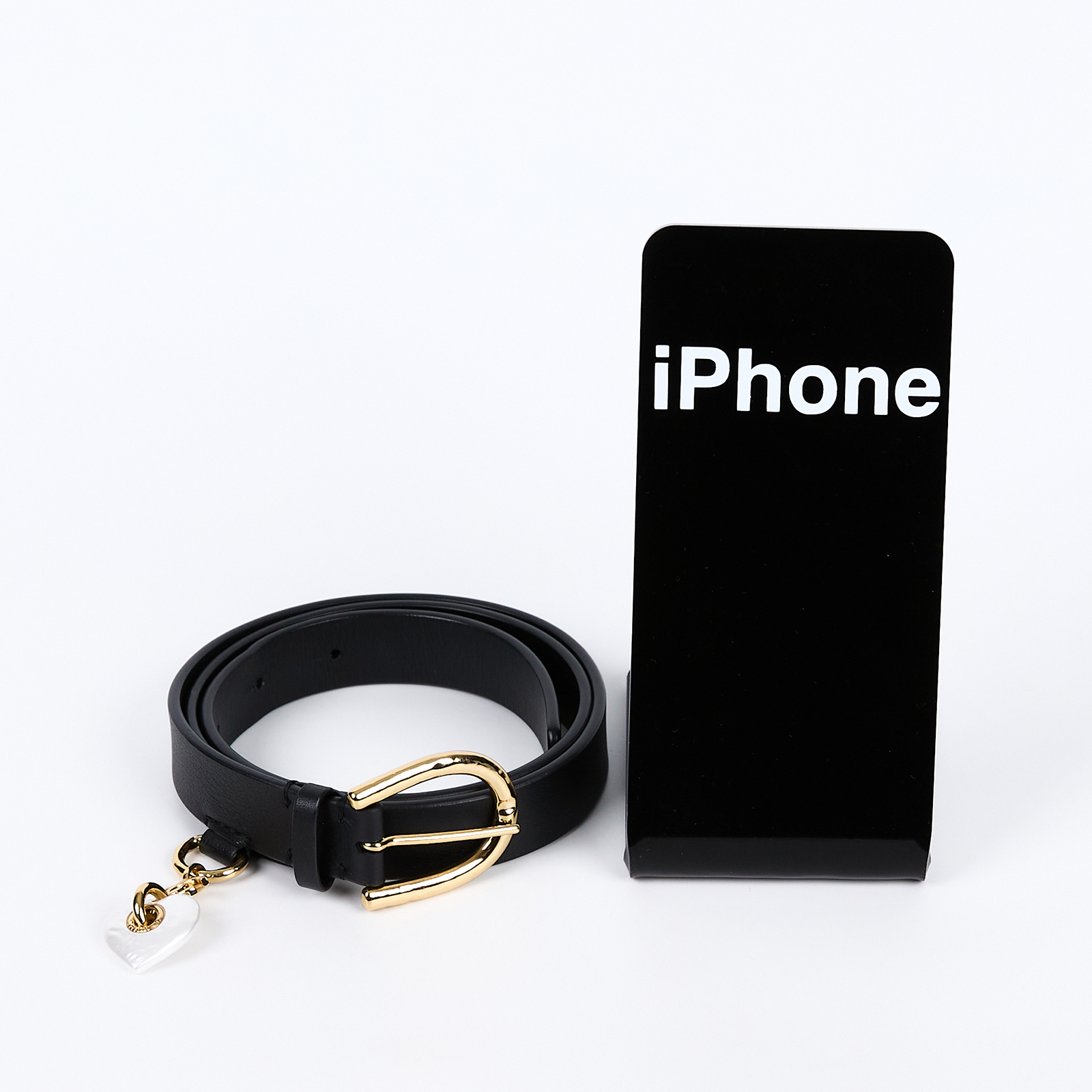 香奈兒 CHANEL 皮帶  黑金愛心皮帶 原廠盒子/防塵袋