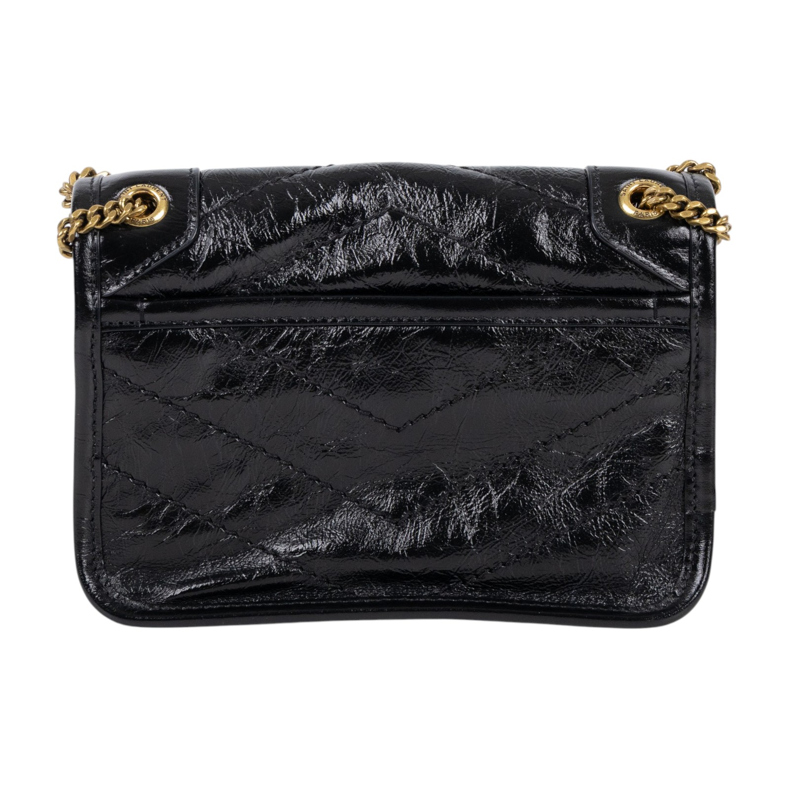 聖羅蘭 YSL SAINT LAURENT Niki 復古皮革 迷你 手袋 肩背包 8460870EN07 黑迷你復古NIKI肩背包 無附屬品