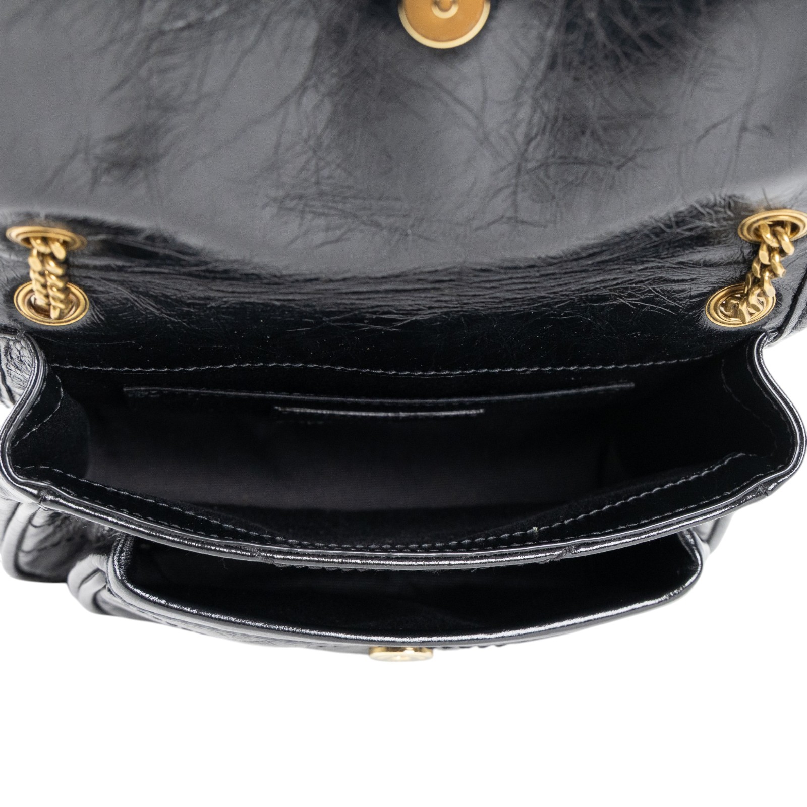 聖羅蘭 YSL SAINT LAURENT Niki 復古皮革 迷你 手袋 肩背包 8460870EN07 黑迷你復古NIKI肩背包 無附屬品