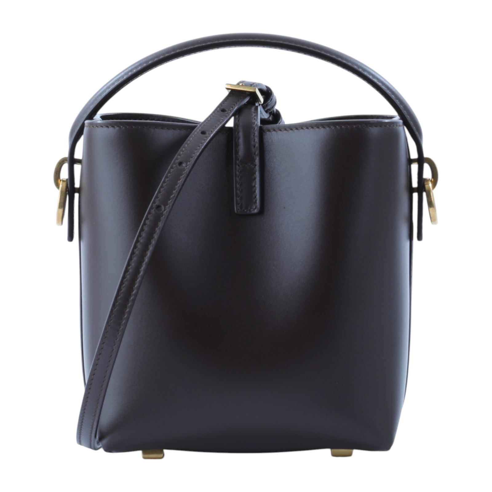 聖羅蘭 YSL SAINT LAURENT le 37 亮面皮革 迷你手袋 7658702R20W 暗紅LE 5 À 7 MINI 防塵袋