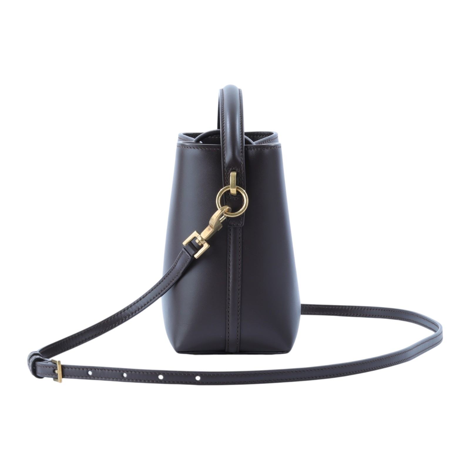 聖羅蘭 YSL SAINT LAURENT le 37 亮面皮革 迷你手袋 7658702R20W 暗紅LE 5 À 7 MINI 防塵袋