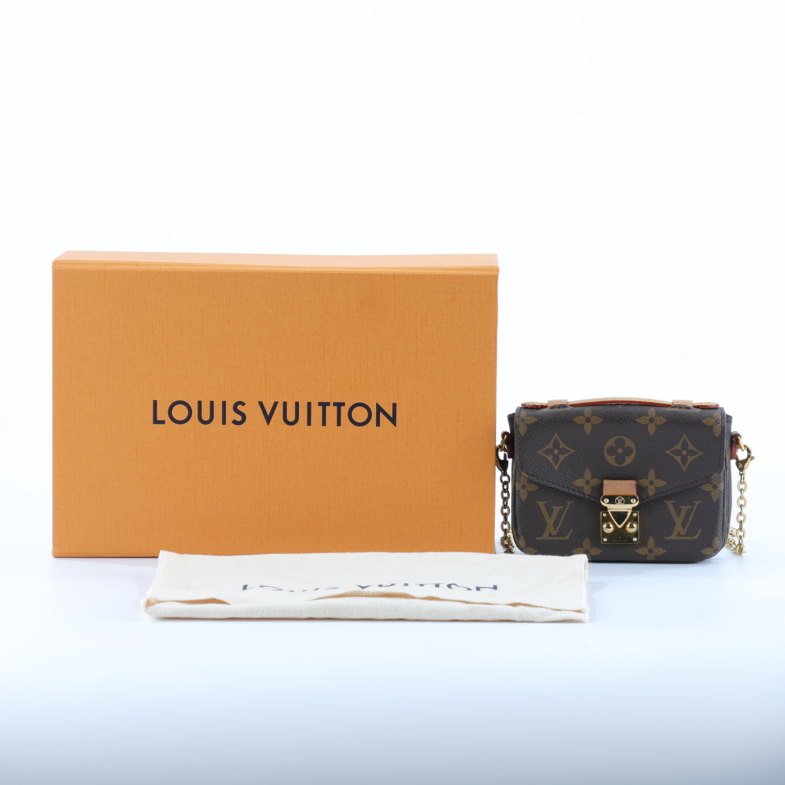 路易威登 LOUIS VUITTON Micro Métis 斜背 鍊帶 郵差包 M81267 晶片款 原花MICRO MÉTIS迷你郵差包 原廠盒子/防塵袋