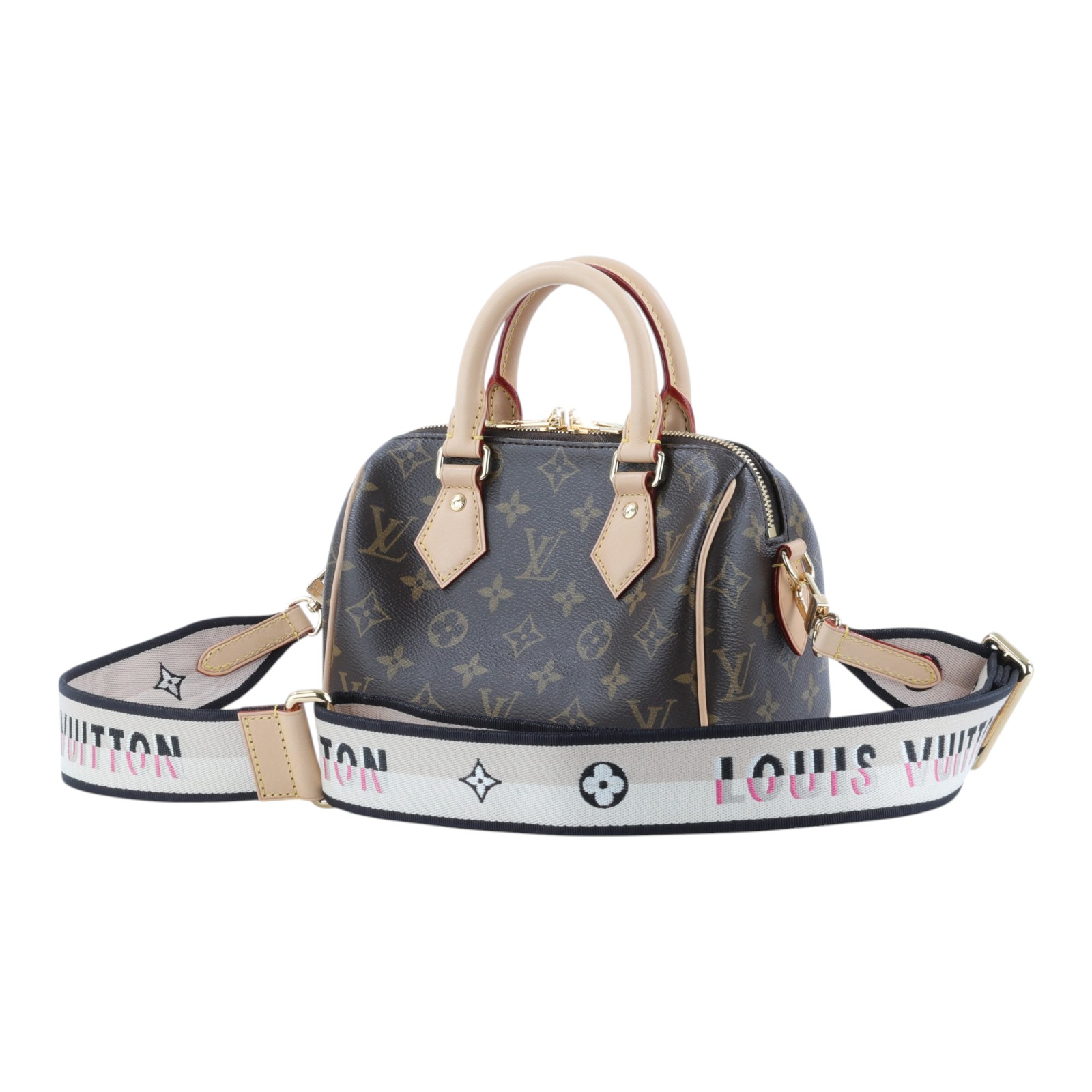 路易威登 LOUIS VUITTON Speedy Bandoulière  20 原花 手提 斜背 波士頓包 黑色 M46234 晶片款  原廠盒子/防塵袋/鎖組/背帶/購買證明