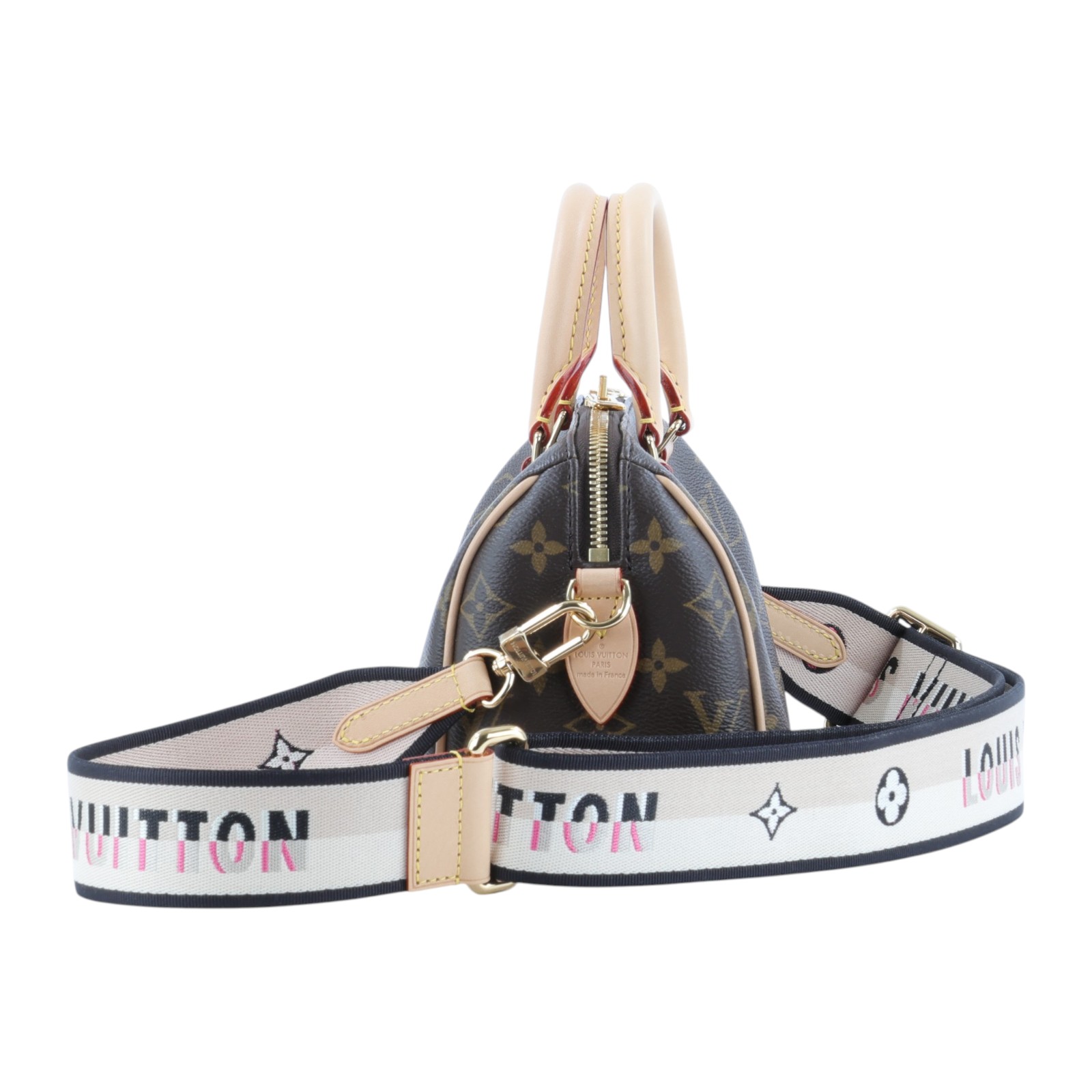 路易威登 LOUIS VUITTON Speedy Bandoulière  20 原花 手提 斜背 波士頓包 黑色 M46234 晶片款  原廠盒子/防塵袋/鎖組/背帶/購買證明