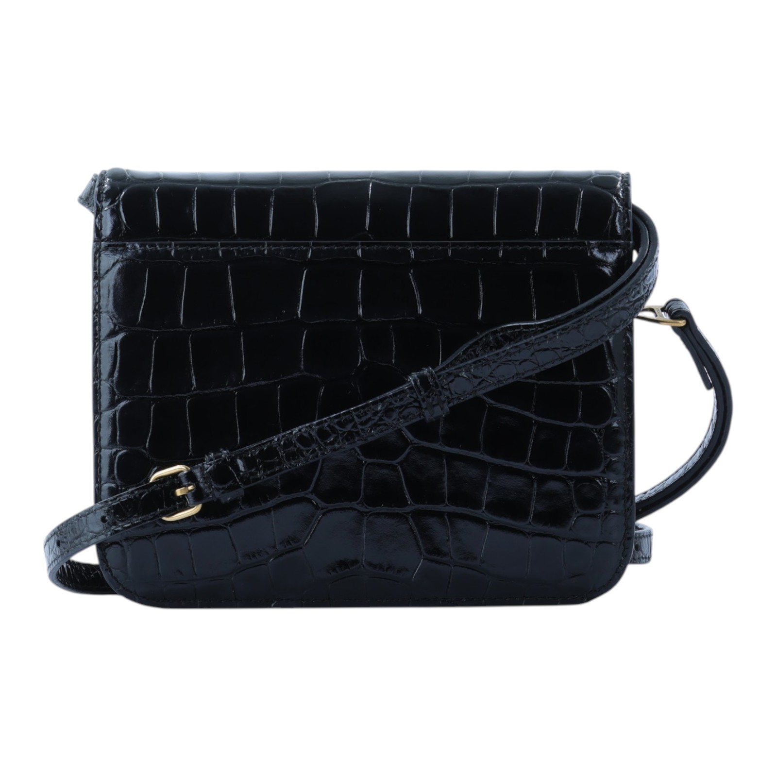 巴黎世家 BALENCIAGA Embossed Croc B Bag 小型 肩背包 5928981LR7M 黑壓紋B字 BAG 無附屬品