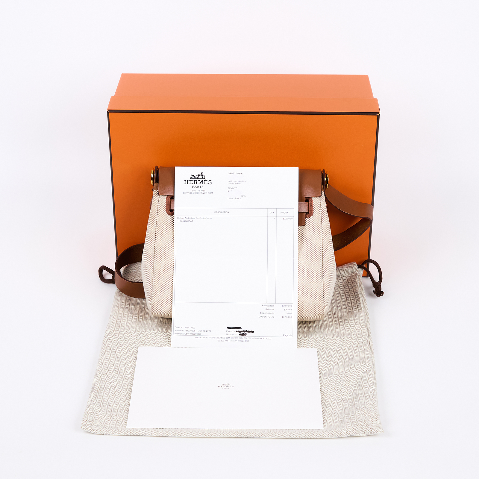 愛馬仕 Hermes Herbag Zip 20 金色五金 棕色 米色 H085414CCAA W刻  米白帆布HERBAG20 原廠盒子/防塵袋/購買證明