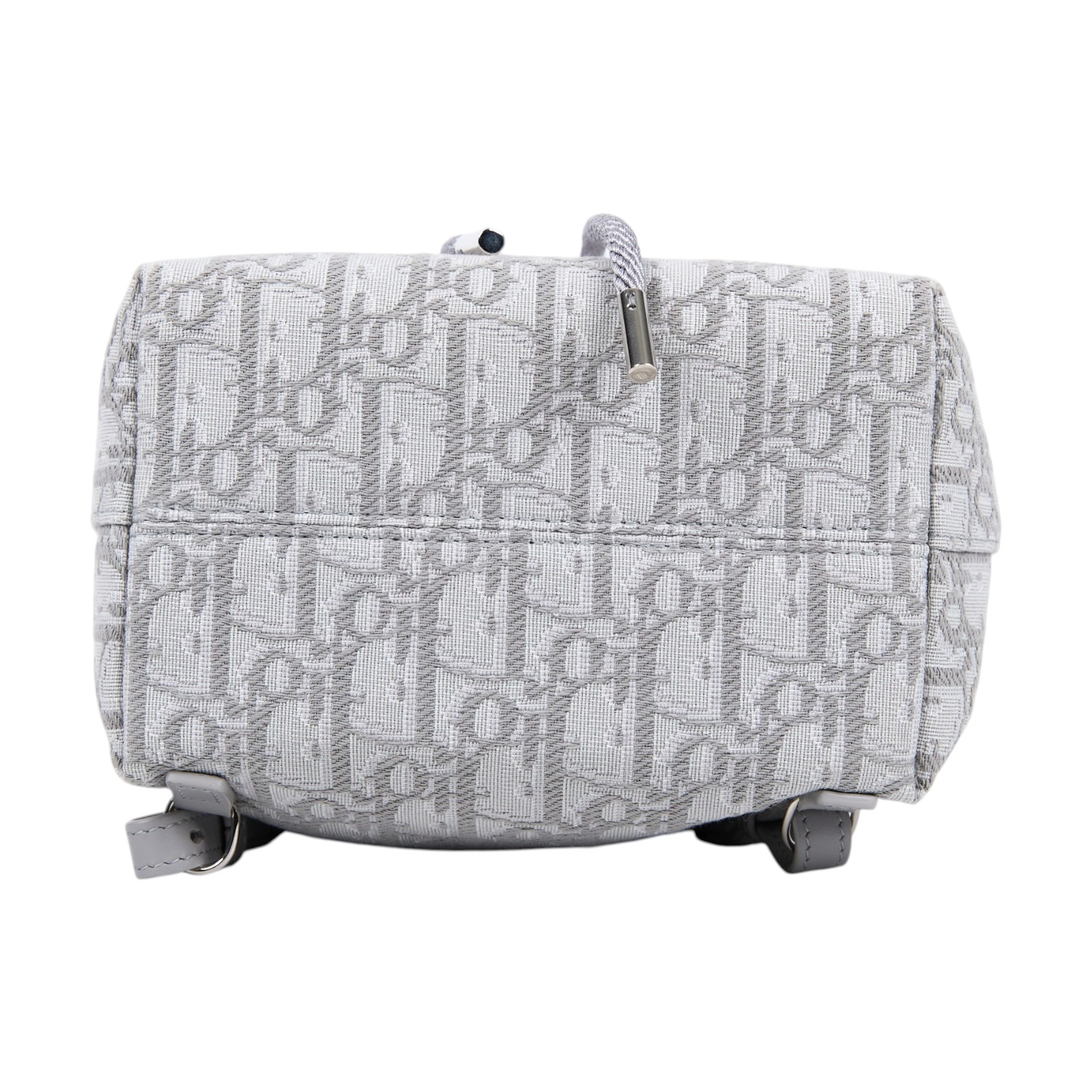 迪奧 CHRISTIAN DIOR Oblique Jacquard 後背包 雙肩包 M1536PBTZ 灰緹花後背BABY系列 無附屬品