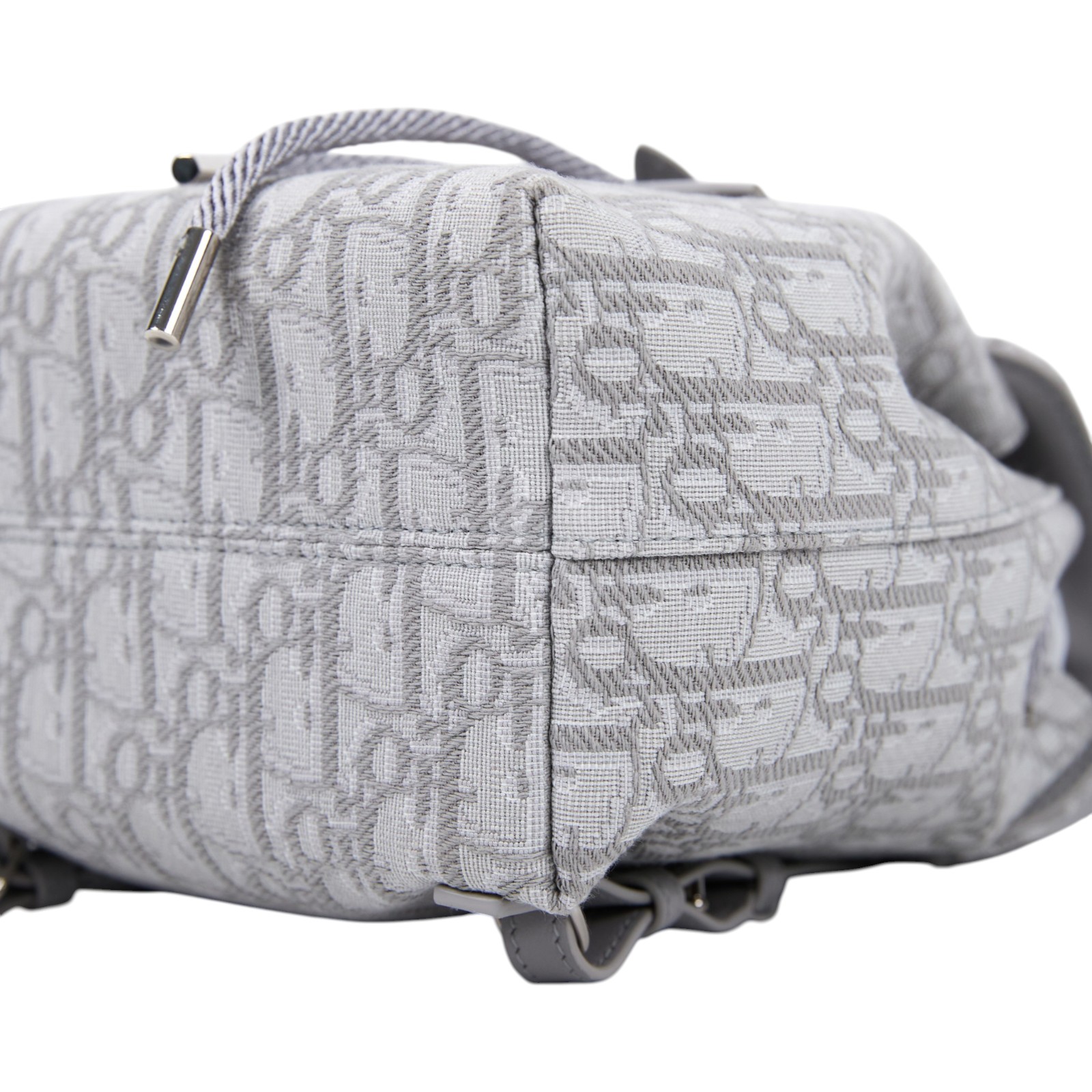 迪奧 CHRISTIAN DIOR Oblique Jacquard 後背包 雙肩包 M1536PBTZ 灰緹花後背BABY系列 無附屬品