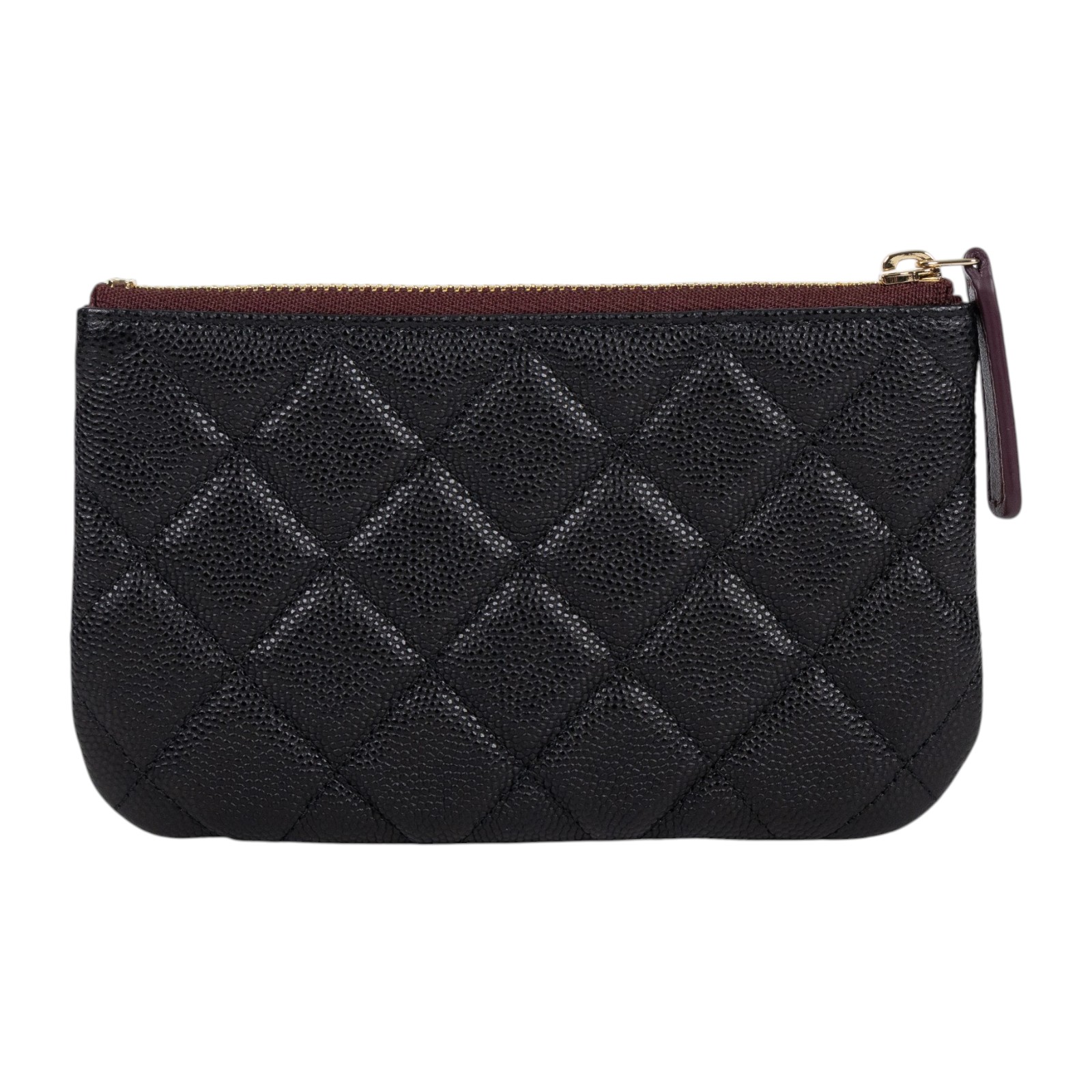 香奈兒 CHANEL 經典 拉鍊 隨身包 小型 AP4020 31開黑荔枝一字拉鍊POUCH 原廠盒子/防塵袋