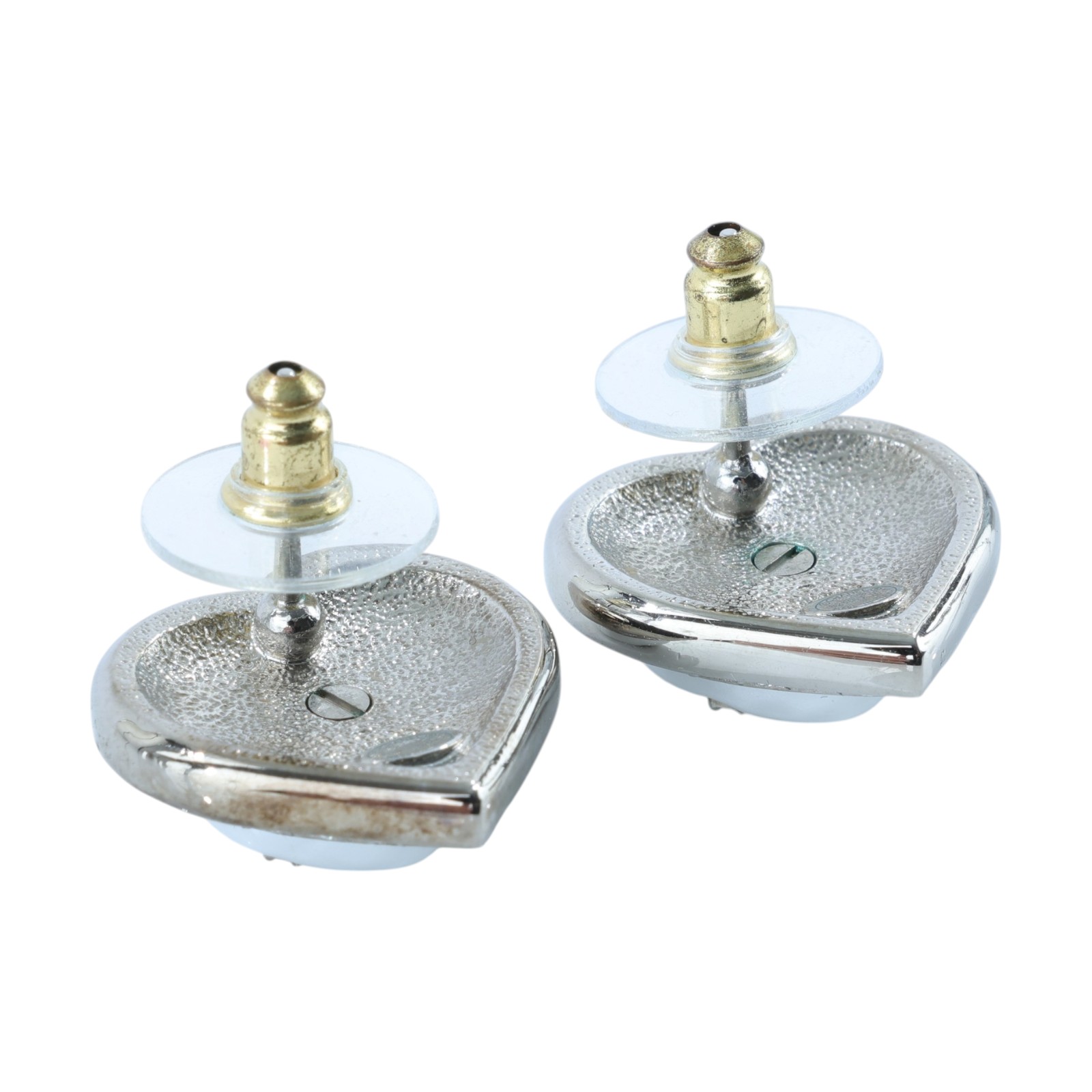 香奈兒 CHANEL 耳釘 ABB632 B14143B23B 金色珍珠愛心耳環 無附屬品