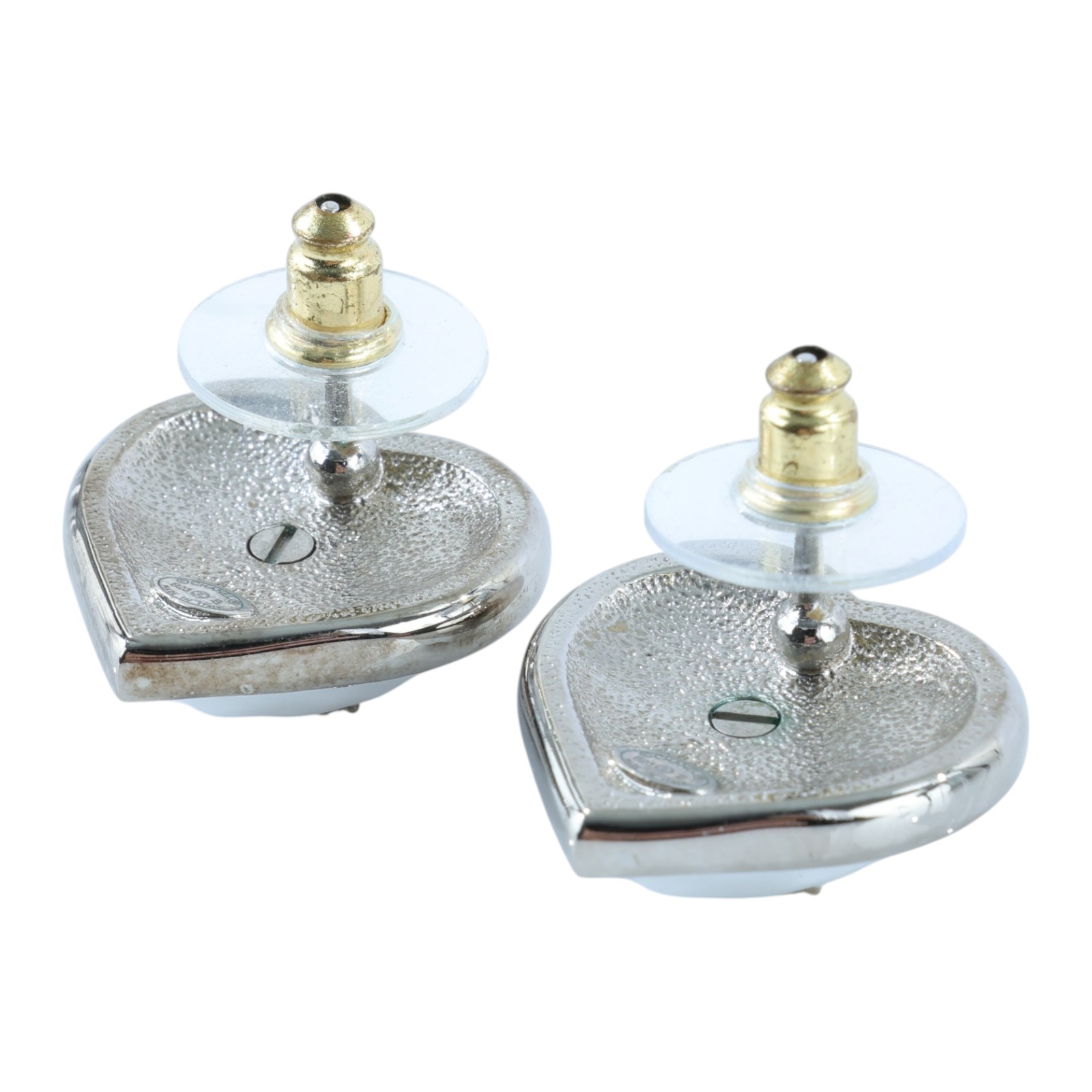 香奈兒 CHANEL 耳釘 ABB632 B14143B23B 金色珍珠愛心耳環 無附屬品