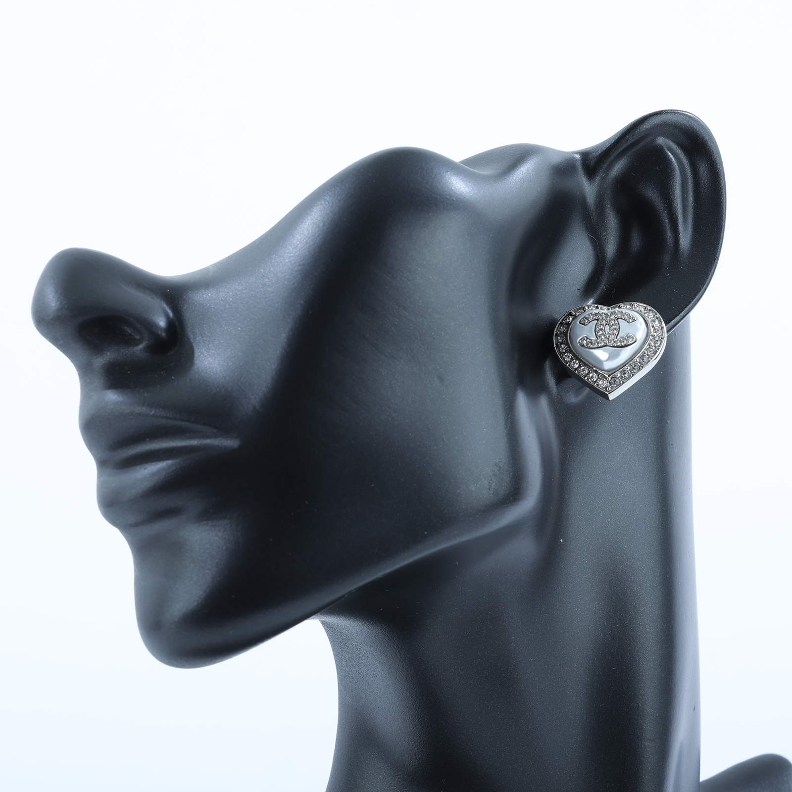 香奈兒 CHANEL 耳釘 ABB632 B14143B23B 金色珍珠愛心耳環 無附屬品