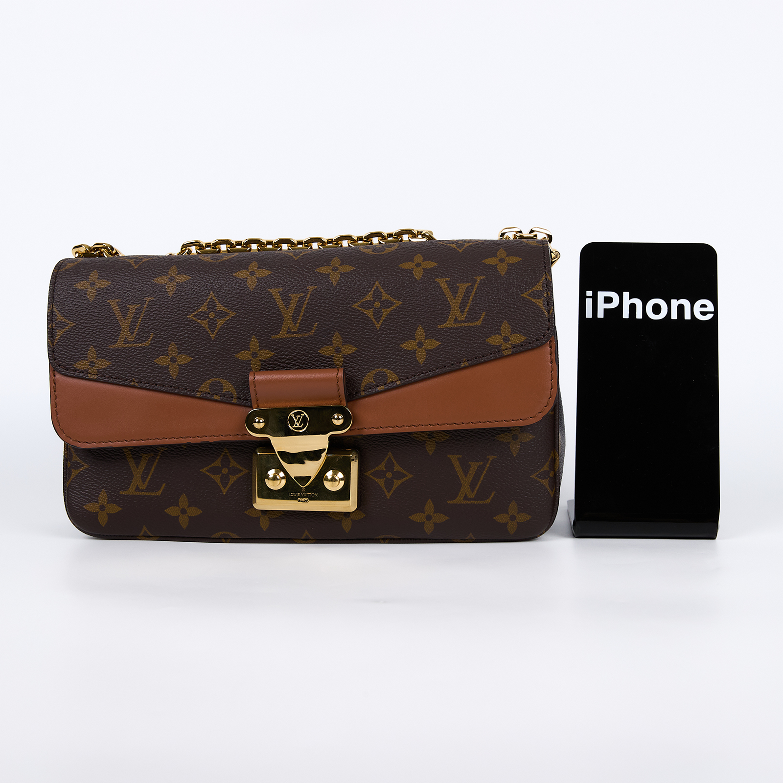 路易威登 LOUIS VUITTON Marceau 經典老花 斜肩背 翻蓋 金鍊包 M46127 晶片款 原花Marceau 原廠盒子/防塵袋/購買證明