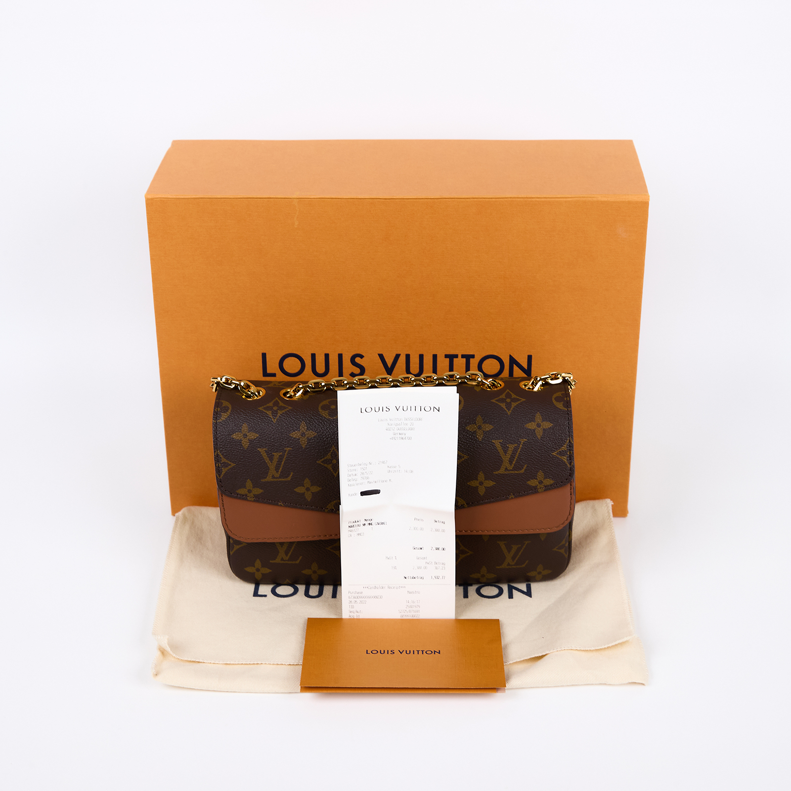 路易威登 LOUIS VUITTON Marceau 經典老花 斜肩背 翻蓋 金鍊包 M46127 晶片款 原花Marceau 原廠盒子/防塵袋/購買證明