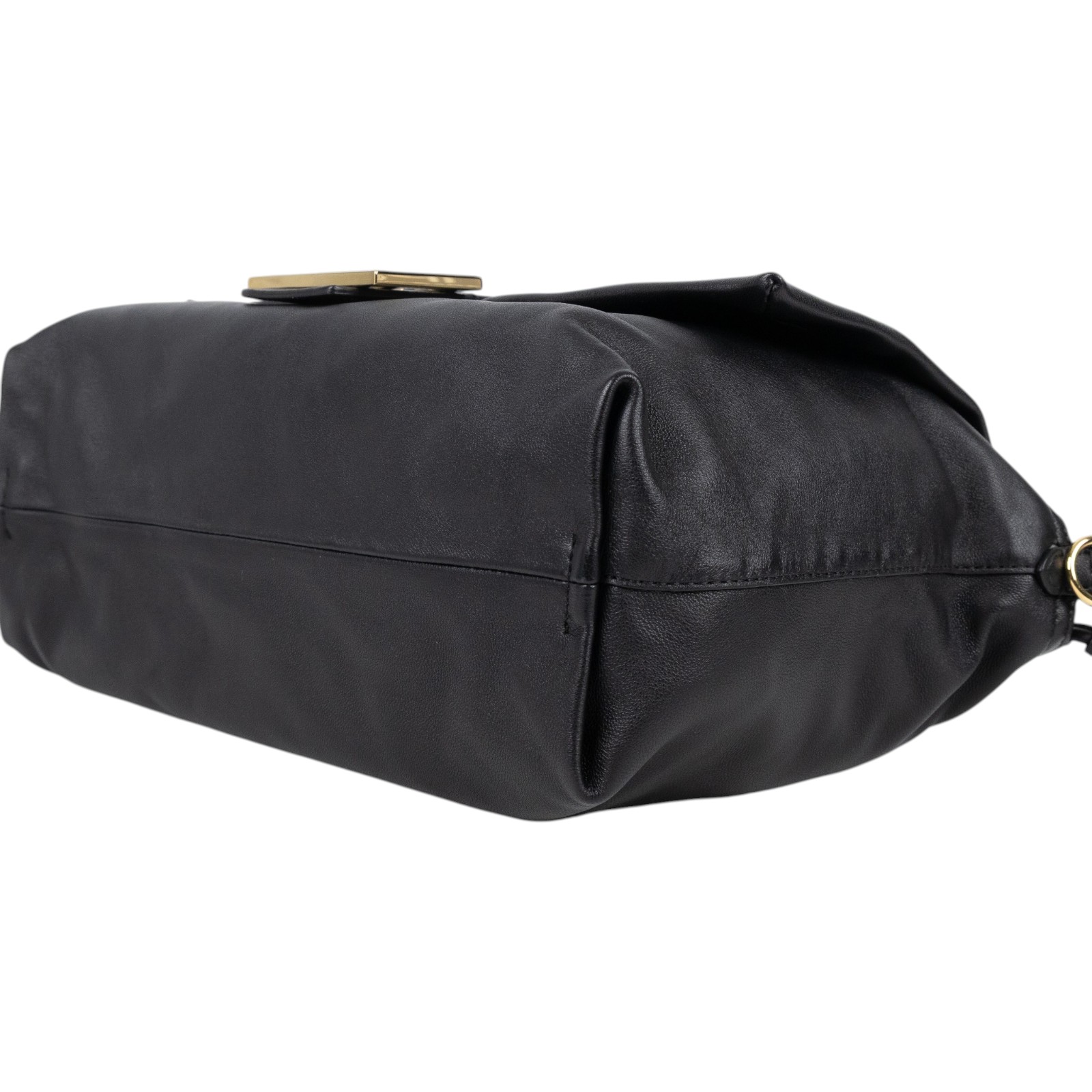 芬迪 FENDI Mamma Baguette FF 大款 肩背包 手提包 8BR834AQ0D 黑Mamma Baguette 防塵袋