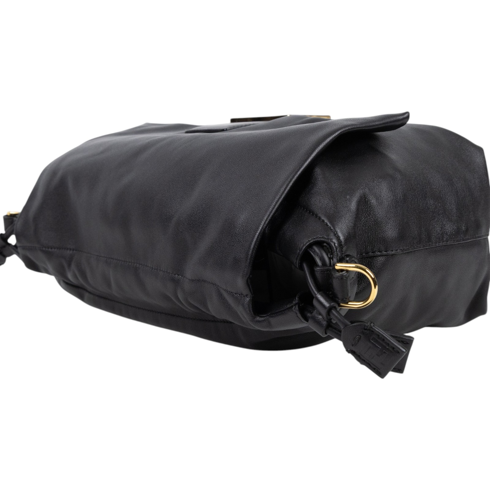 芬迪 FENDI Mamma Baguette FF 大款 肩背包 手提包 8BR834AQ0D 黑Mamma Baguette 防塵袋