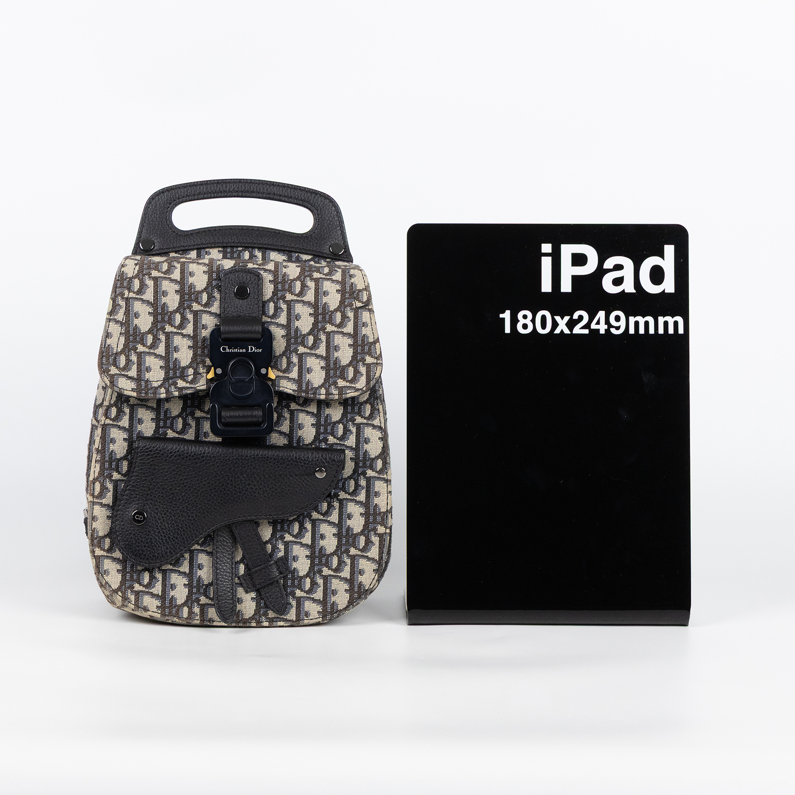 迪奧 CHRISTIAN DIOR Mini Gallop 馬鞍 斜背包 肩背包 胸包 1ADBO022YKY 緹花GALLOP斜背包 購買證明